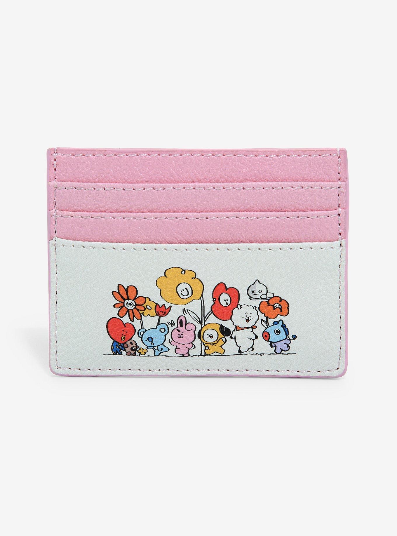 BT21 Flowers Pink & Cream Cardholder, , hi-res