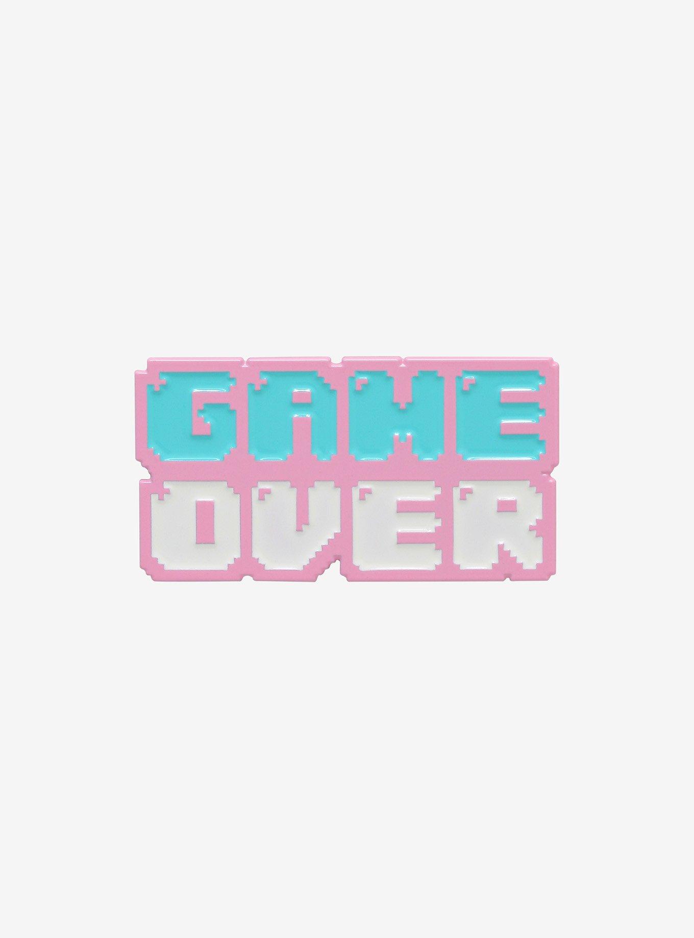 Game Over Pastel Enamel Pin, , hi-res