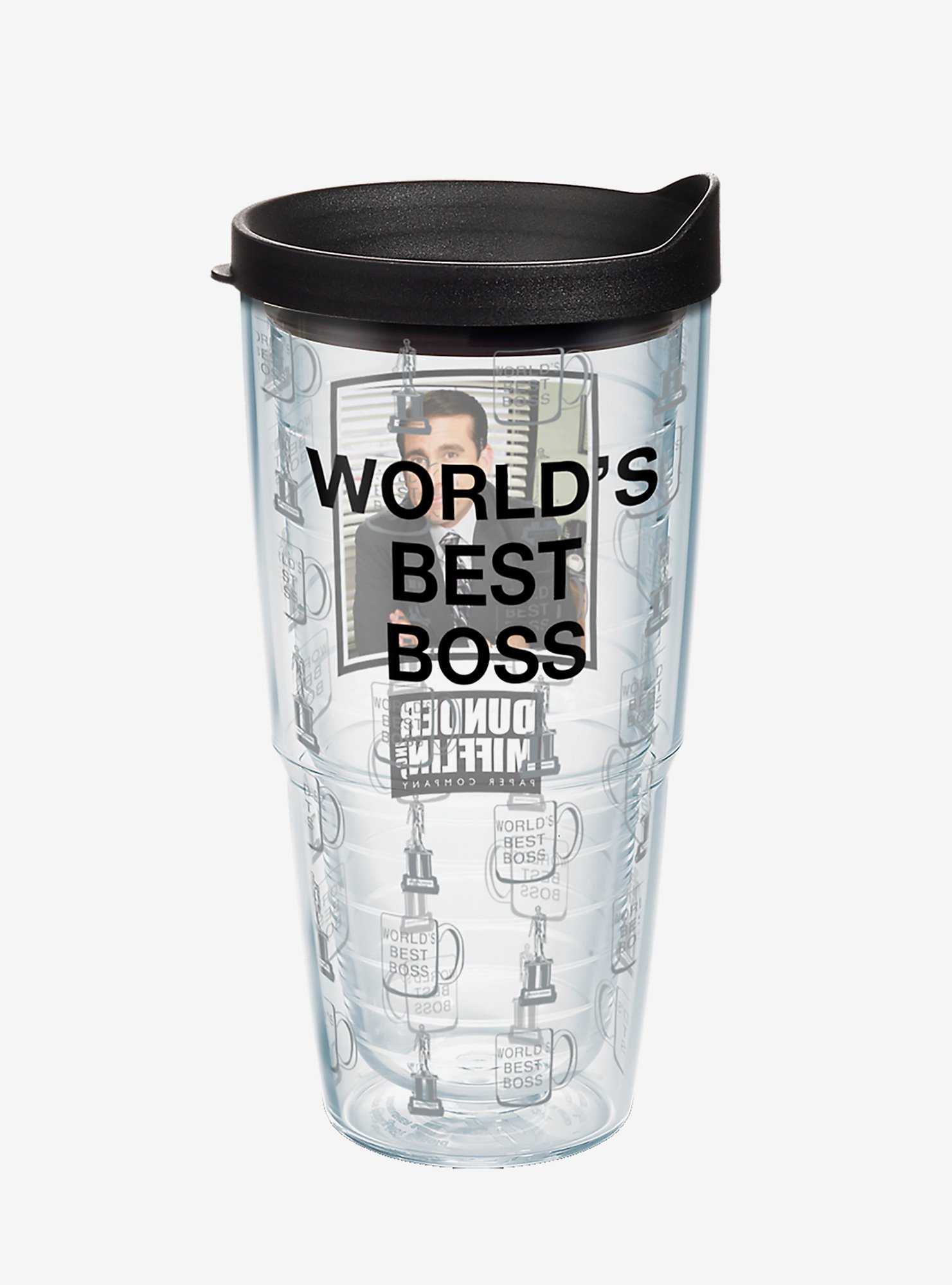 The Office Worlds Best Boss 24oz Classic Tumbler With Lid, , hi-res
