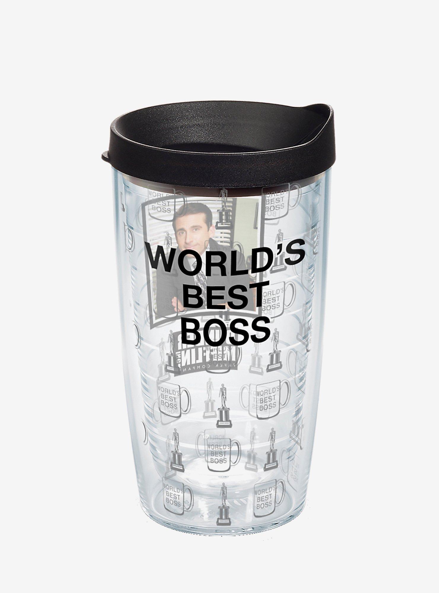 The Office Worlds Best Boss 16oz Classic Tumbler With Lid