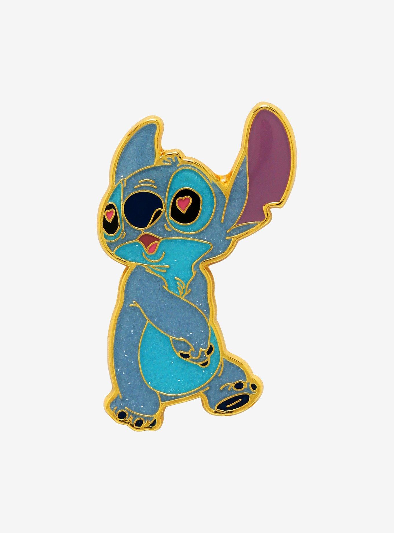 Loungefly Disney Lilo & Stitch Heart Eyes Enamel Pin, , hi-res