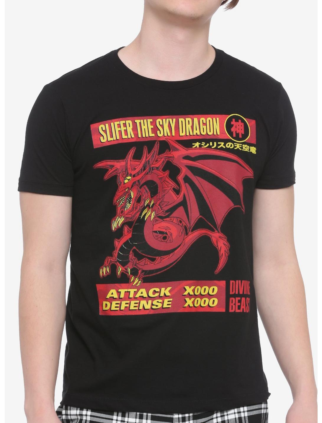 Yu-Gi-Oh! Slifer The Sky Dragon T-Shirt, BLACK, hi-res