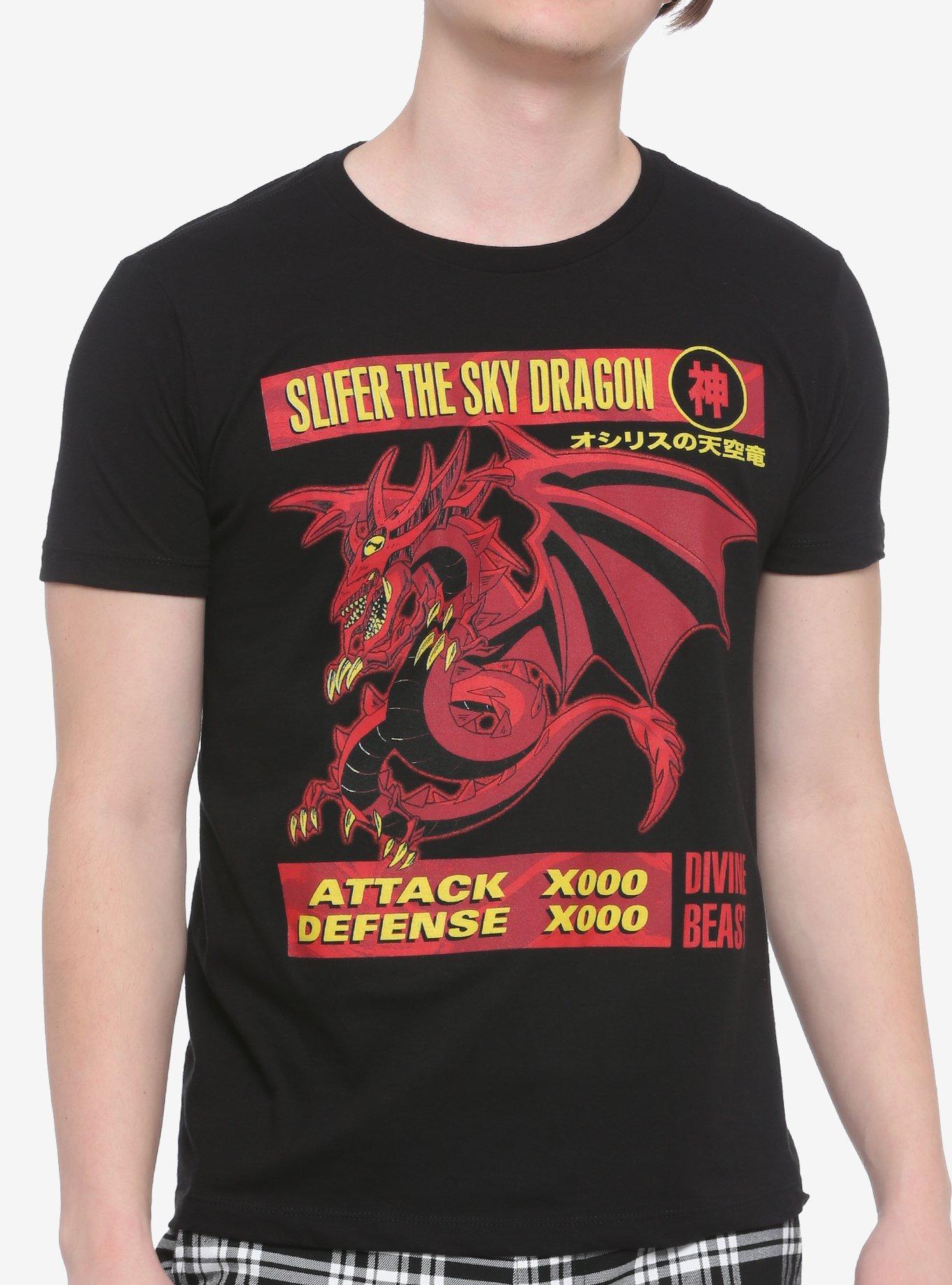 Yu-Gi-Oh! Slifer The Sky Dragon T-Shirt, BLACK, hi-res