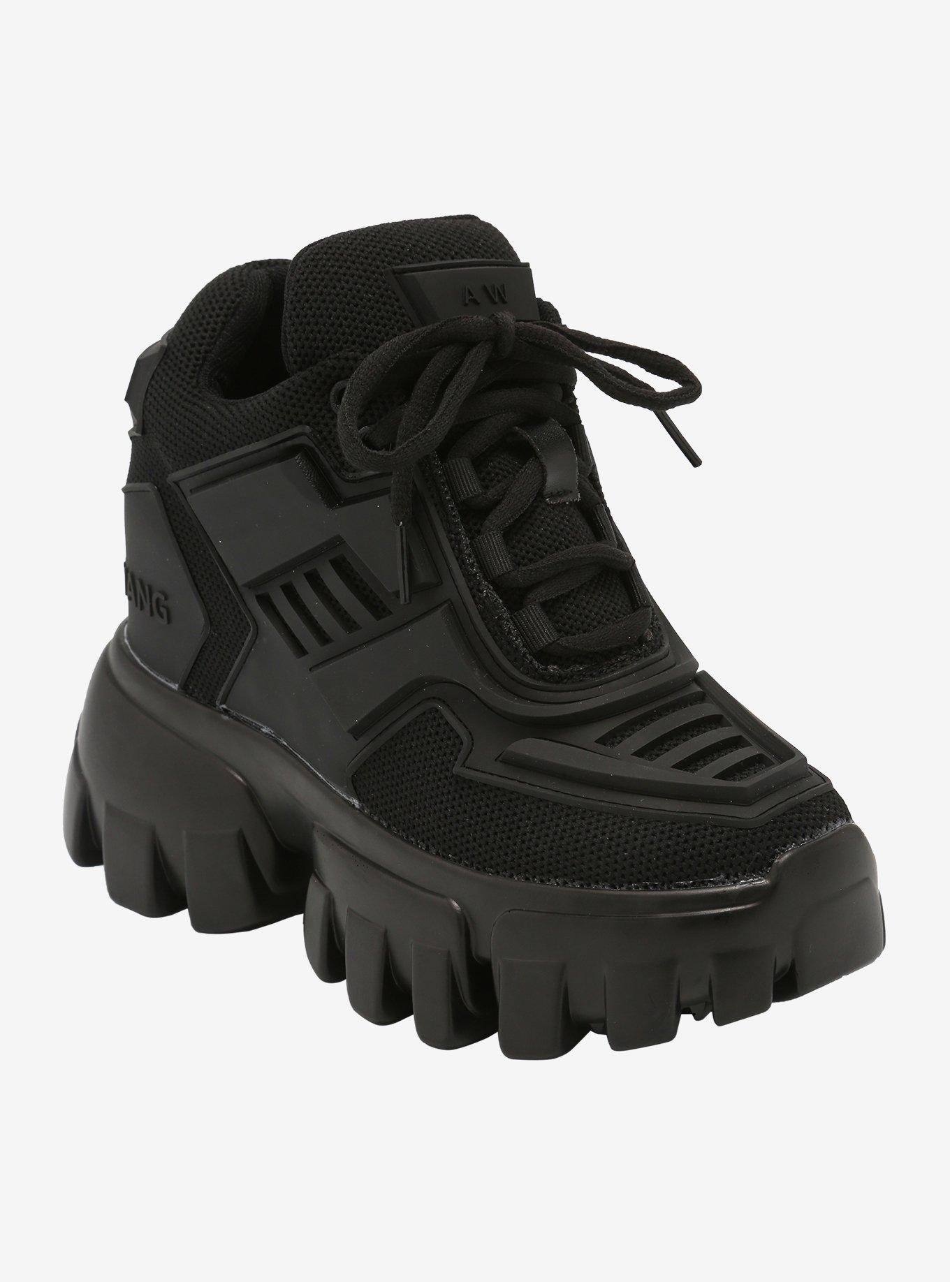 Black Platform Sneakers, MULTI, hi-res