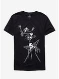 The Nightmare Before Christmas Jack Poses T-Shirt, BLACK, hi-res