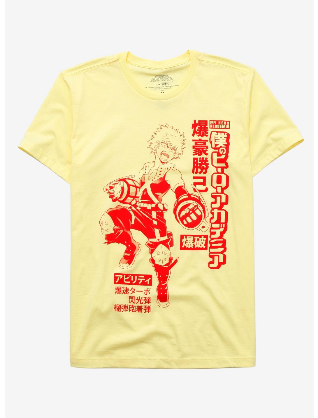 My Hero Academia Bakugo Red & Yellow T-Shirt, PALE YELLOW, hi-res