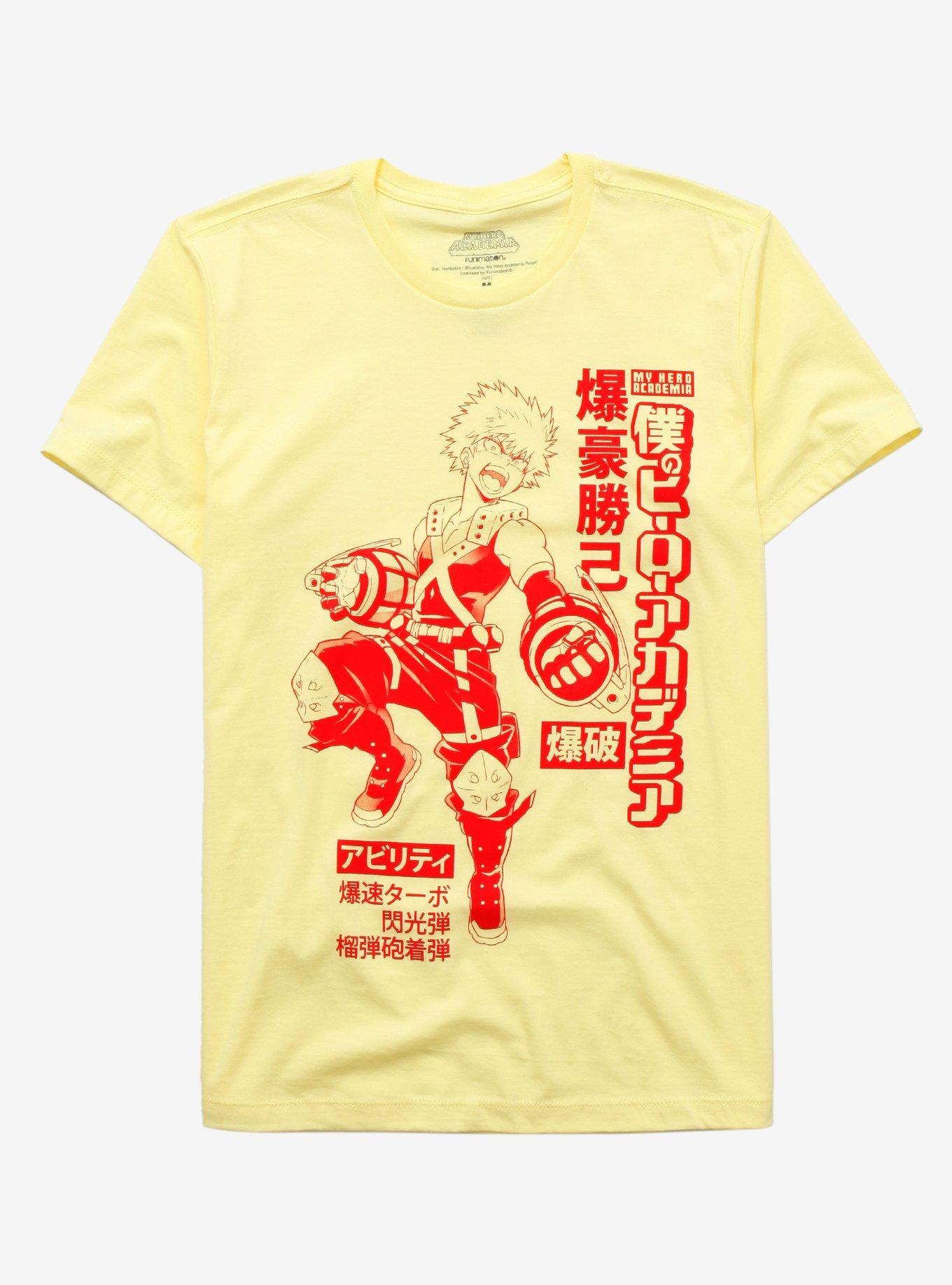 My Hero Academia Bakugo Red & Yellow T-Shirt, PALE YELLOW, hi-res