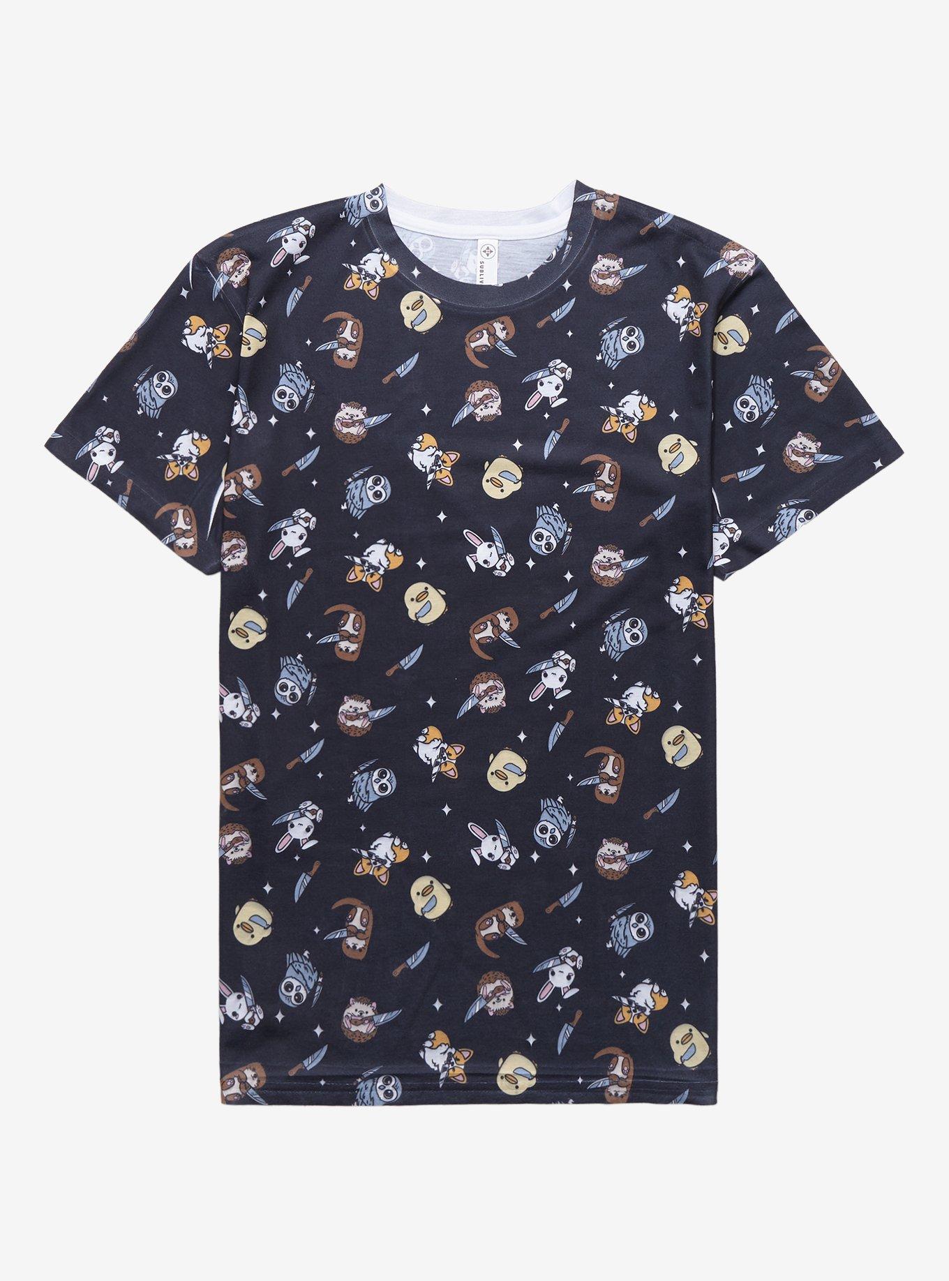 Cute Animals With Knives T-Shirt | Hot Topic