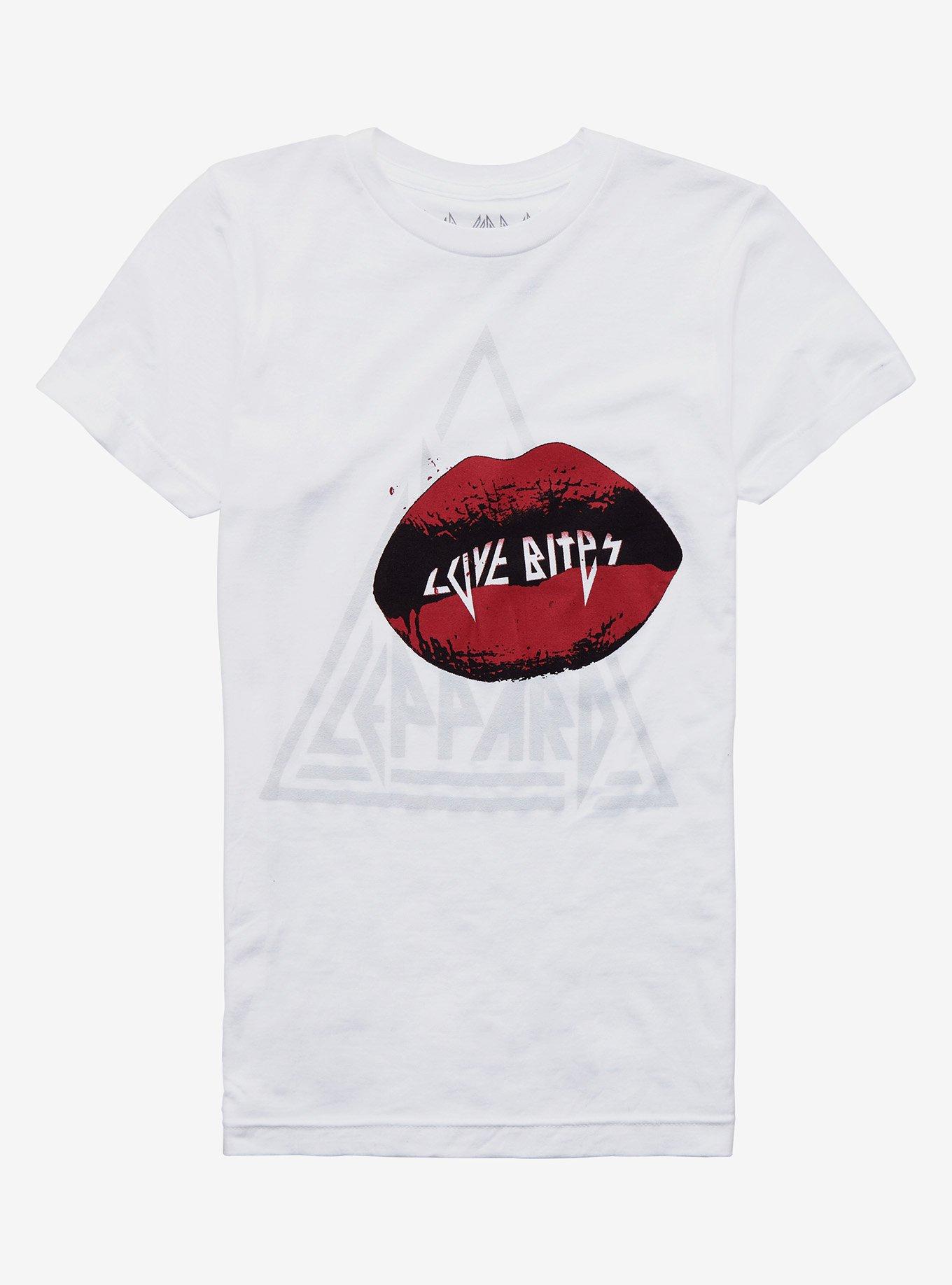 Def Leppard Love Bites Girls T-Shirt, WHITE, hi-res