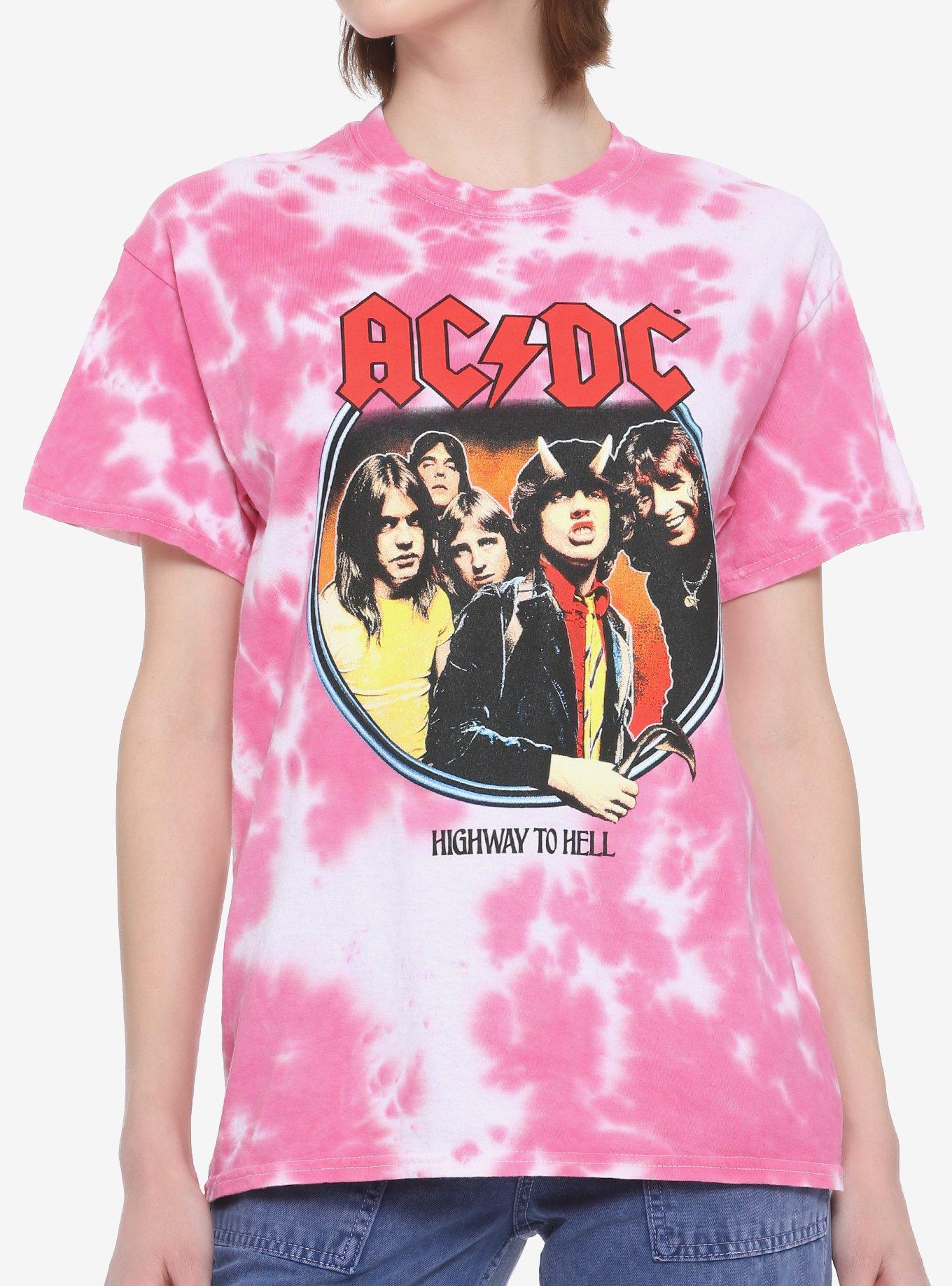 AC/DC Highway To Hell Tie-Dye Girls T-Shirt | Hot Topic