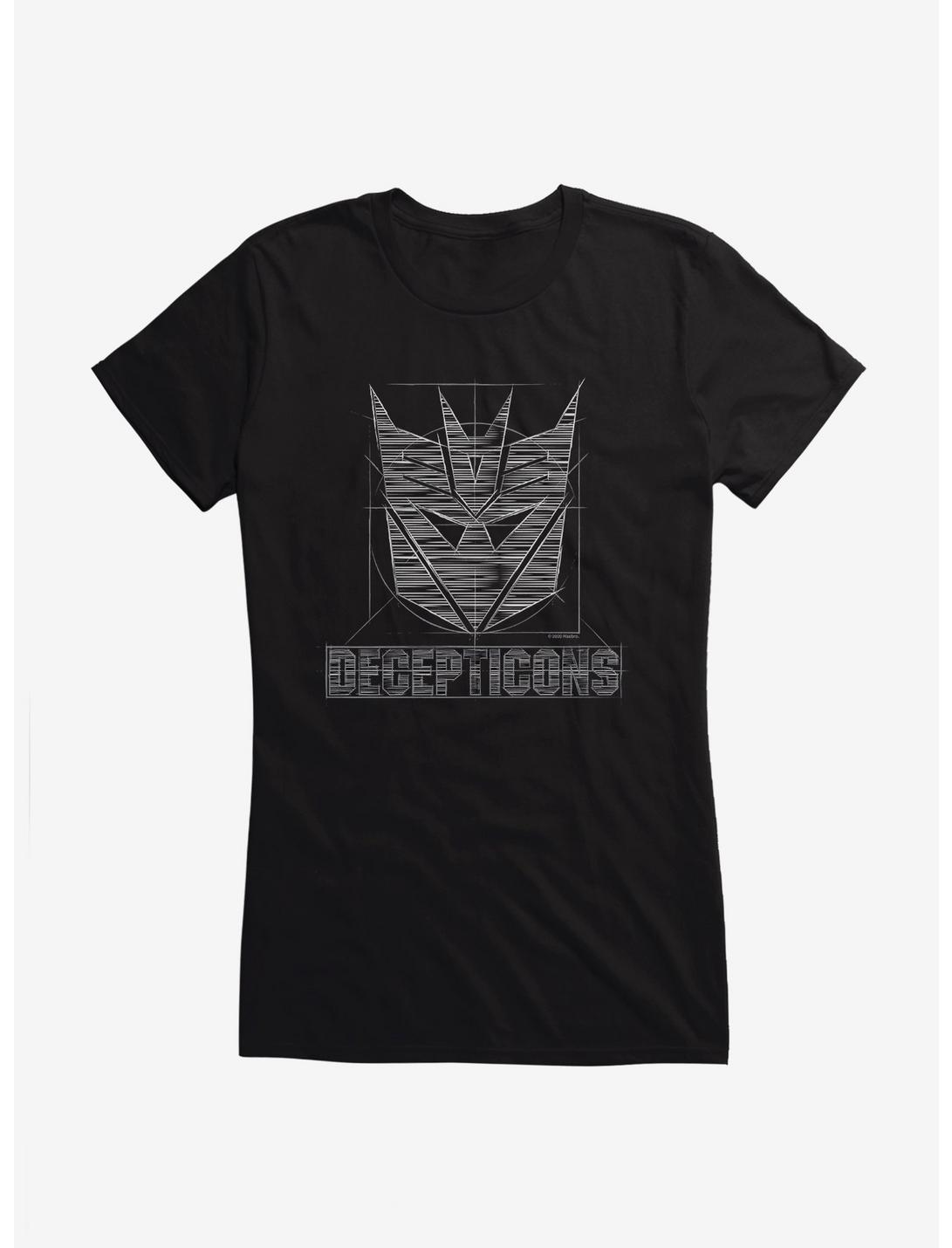Transformers Decepticons Sketch Girls T-Shirt, , hi-res