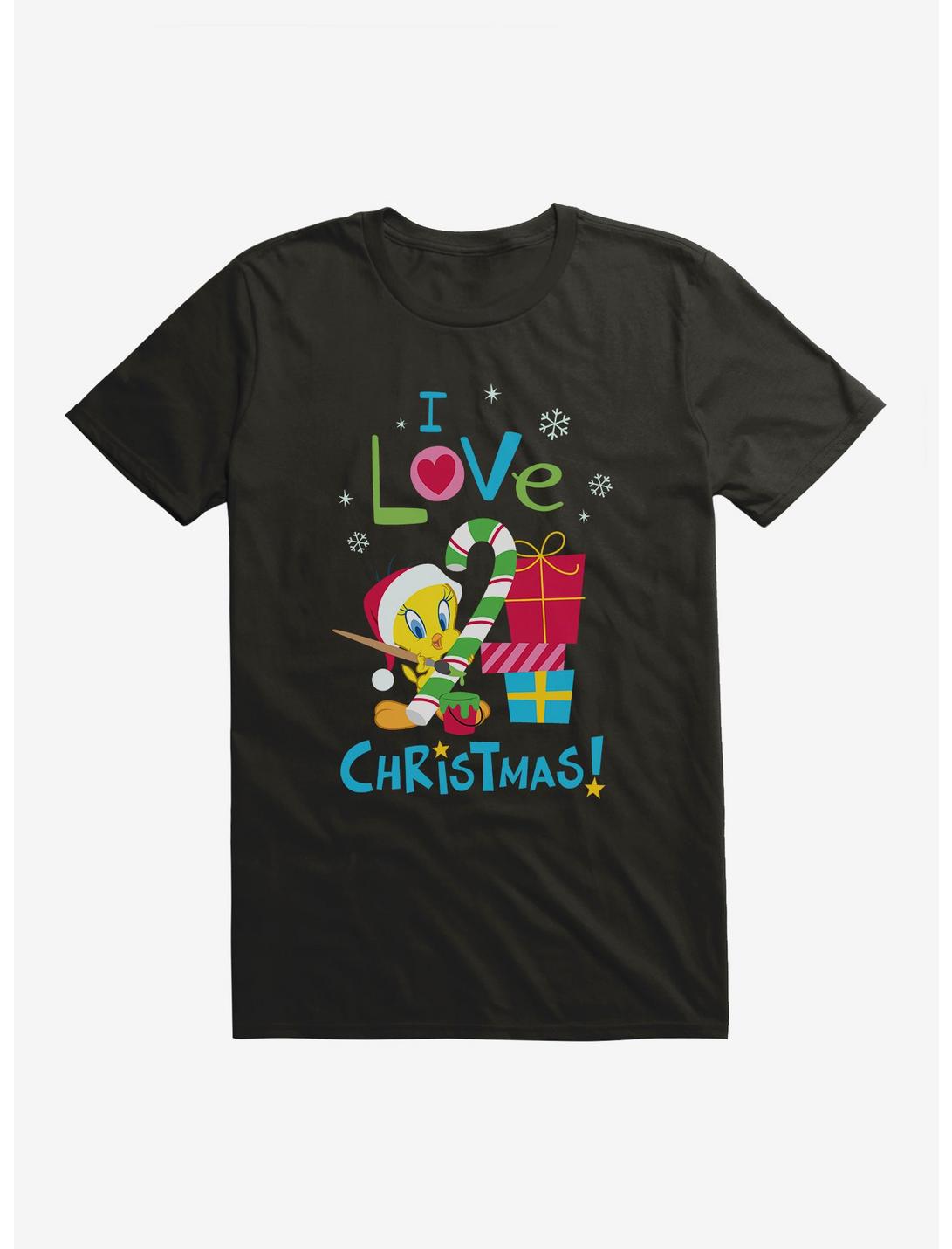 Looney Tunes Holiday I Love Christmas Tweety T-Shirt, BLACK, hi-res