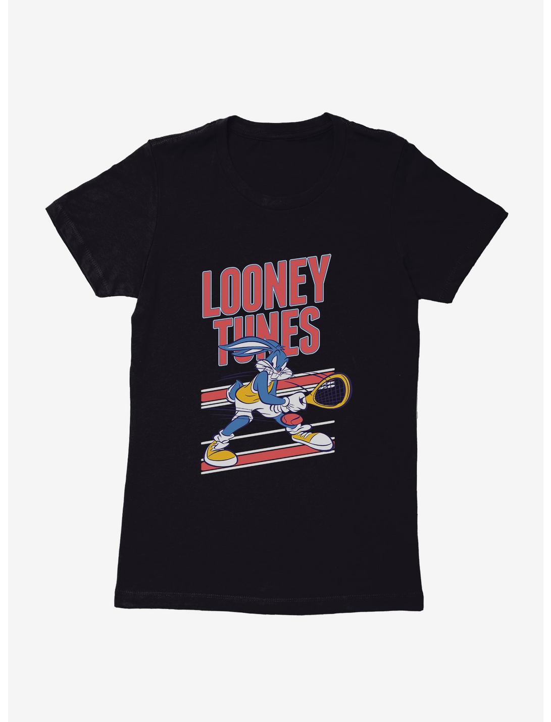 Looney Tunes Bugs Bunny Tennis Womens T-Shirt, BLACK, hi-res