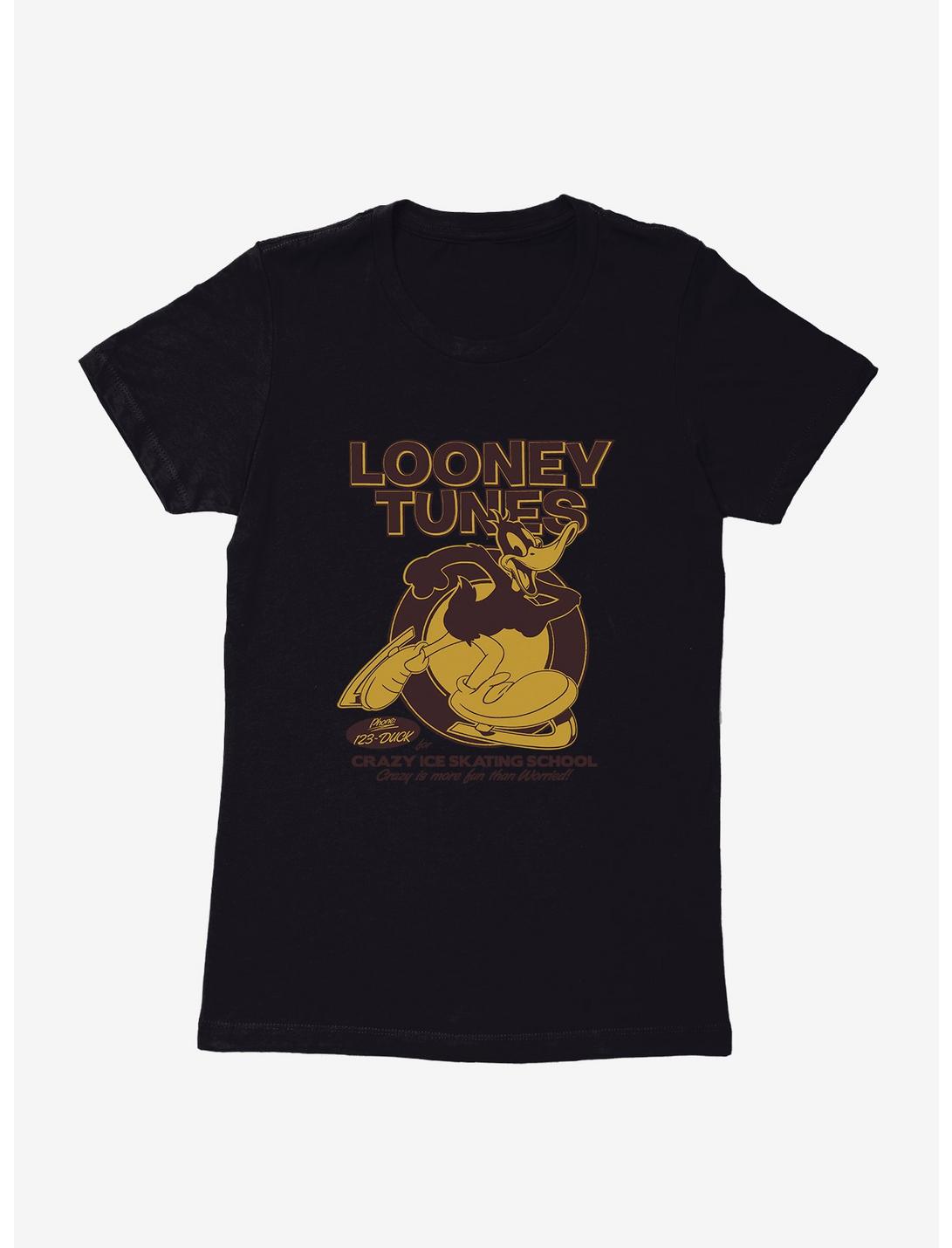 Looney Tunes Ice Skating School Womens T-Shirt, BLACK, hi-res