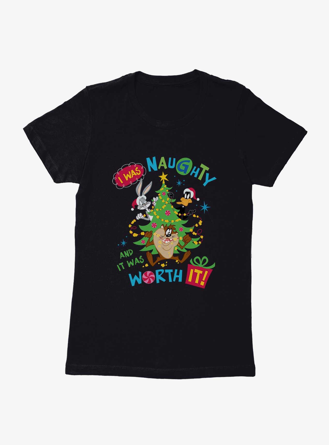 Looney Tunes Holiday I Was Naughty Womens T-Shirt, , hi-res