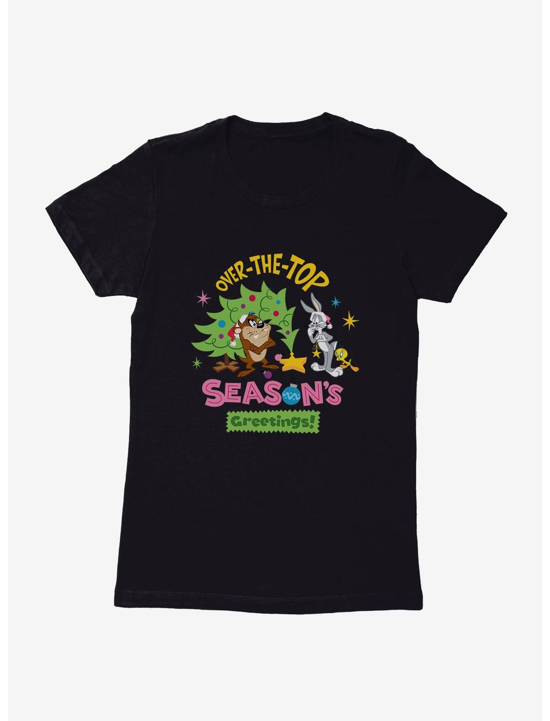 Looney Tunes Holiday Over The Top Womens T-Shirt, BLACK, hi-res