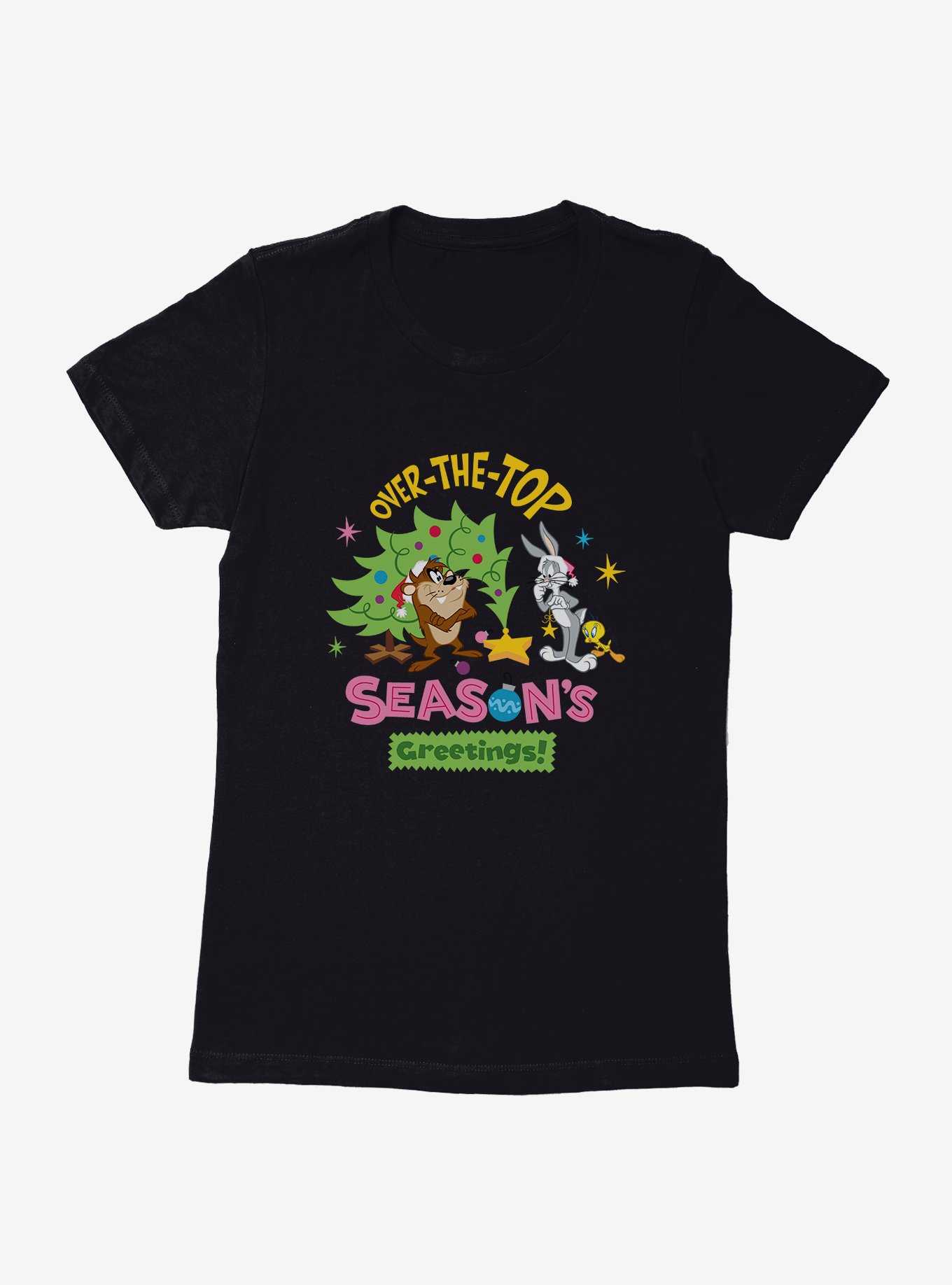 Looney Tunes Holiday Over The Top Womens T-Shirt, , hi-res