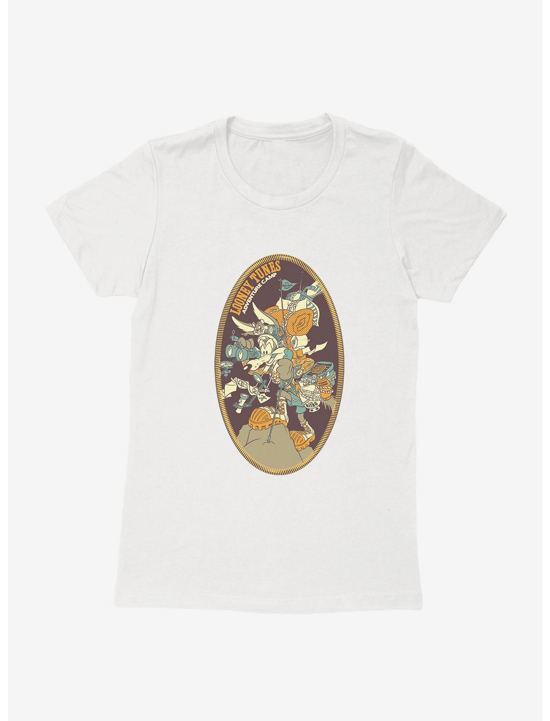 Looney Tunes Wile E. Coyote Hiking Womens T-Shirt, WHITE, hi-res