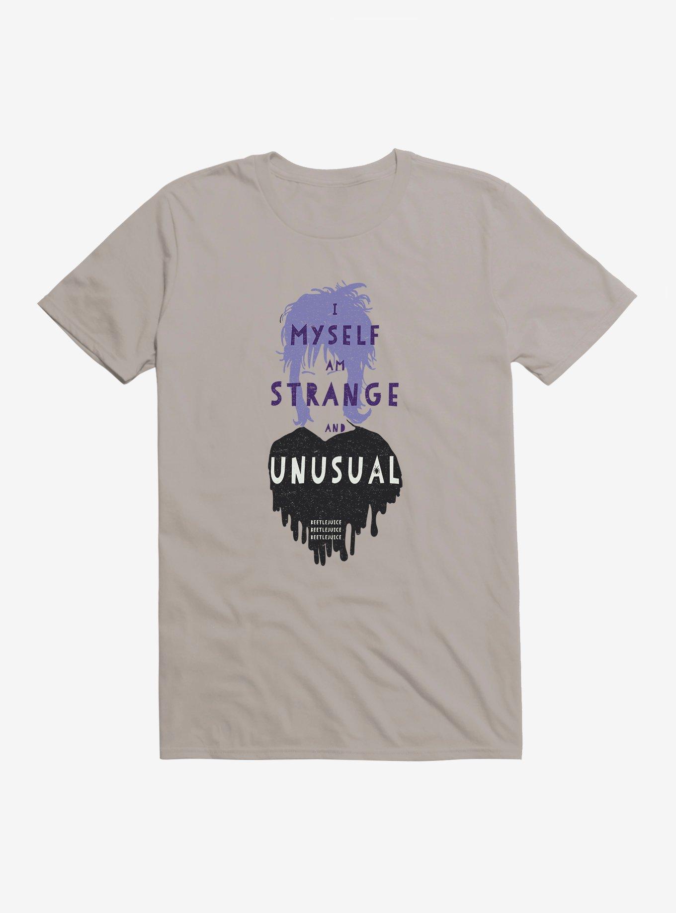 Beetlejuice Strange & Unusual T-Shirt, LIGHT GREY, hi-res