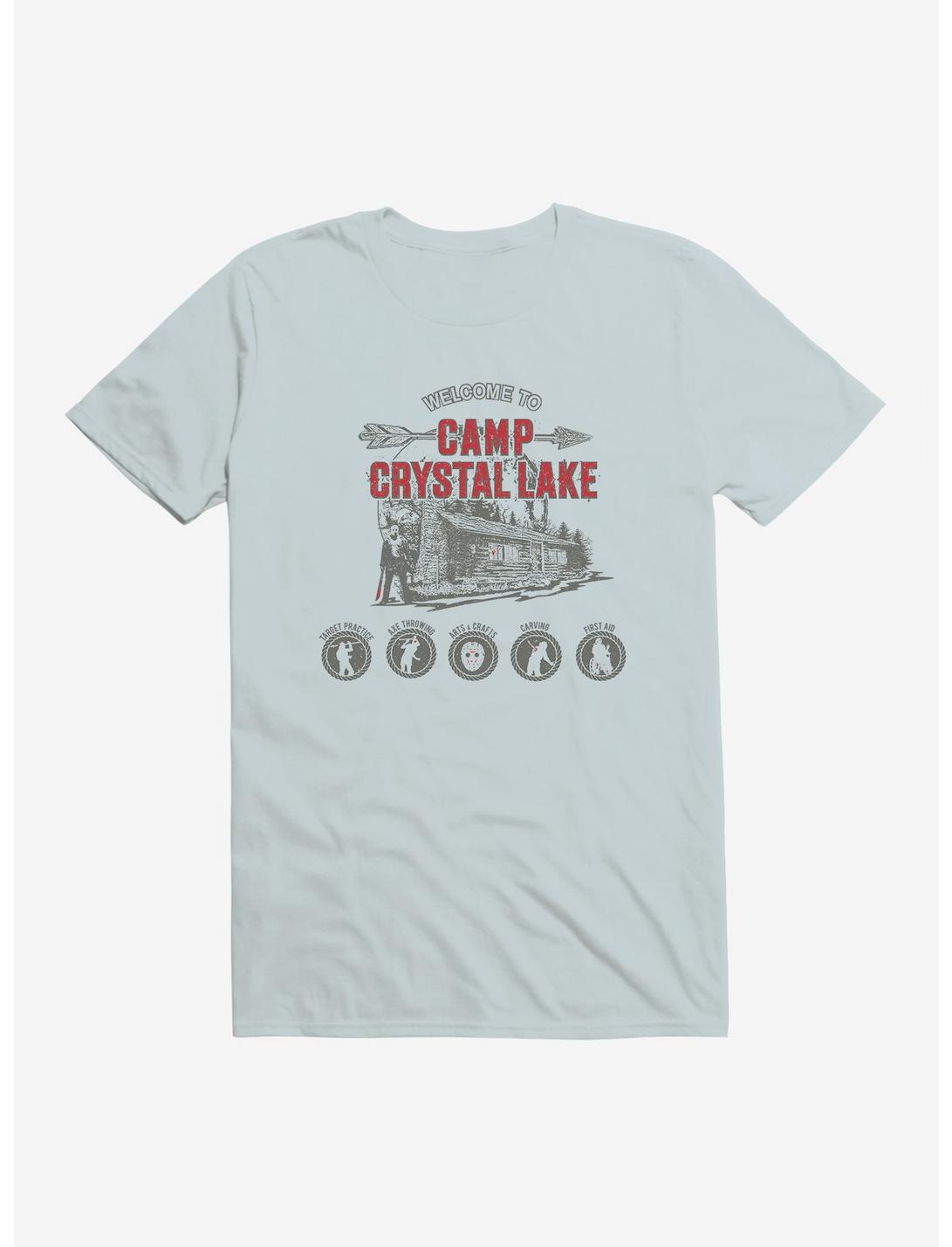 Friday The 13th Crystal Lake Camp T-Shirt, LIGHT BLUE, hi-res
