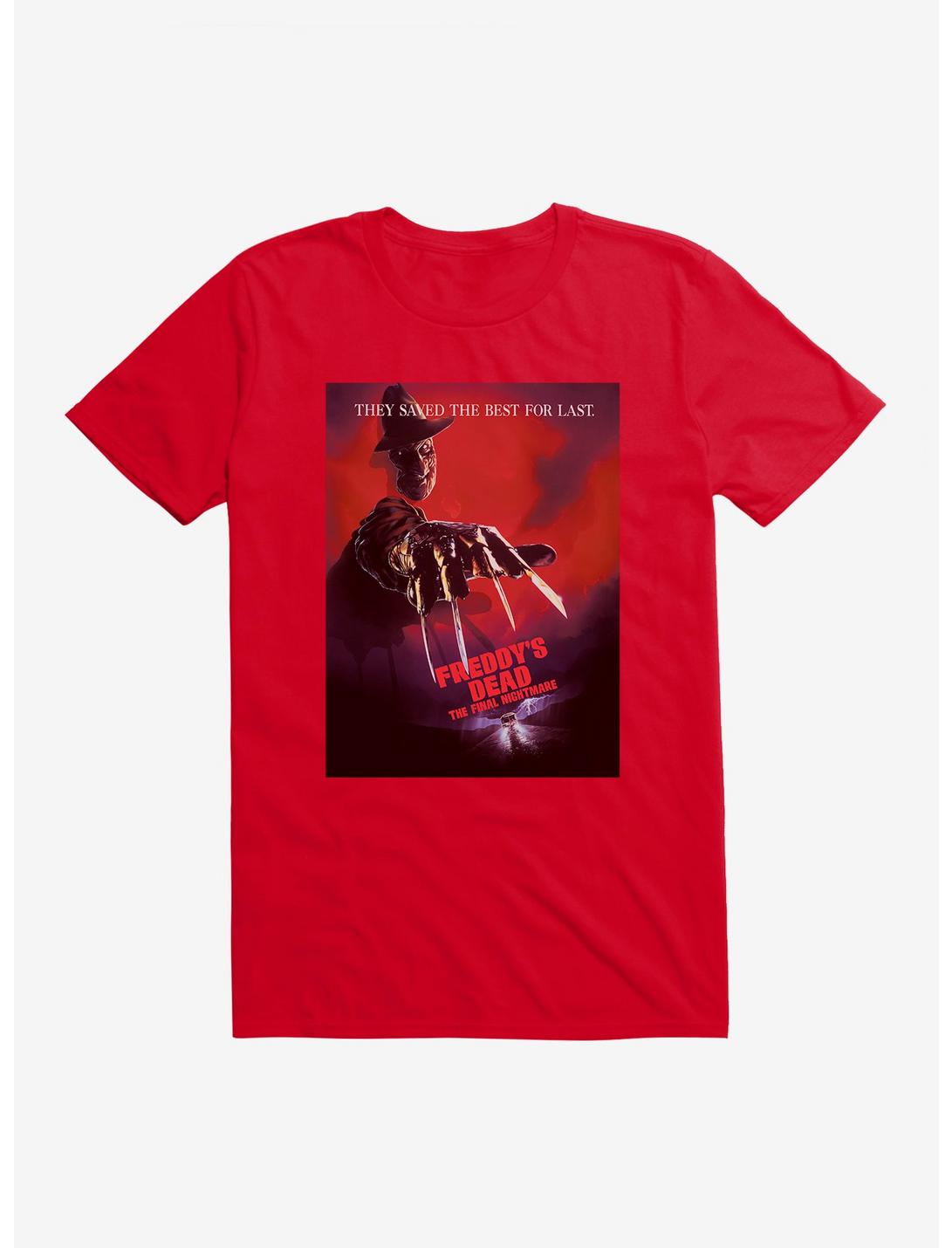 A Nightmare On Elm Street Freddy's Dead T-Shirt, RED, hi-res