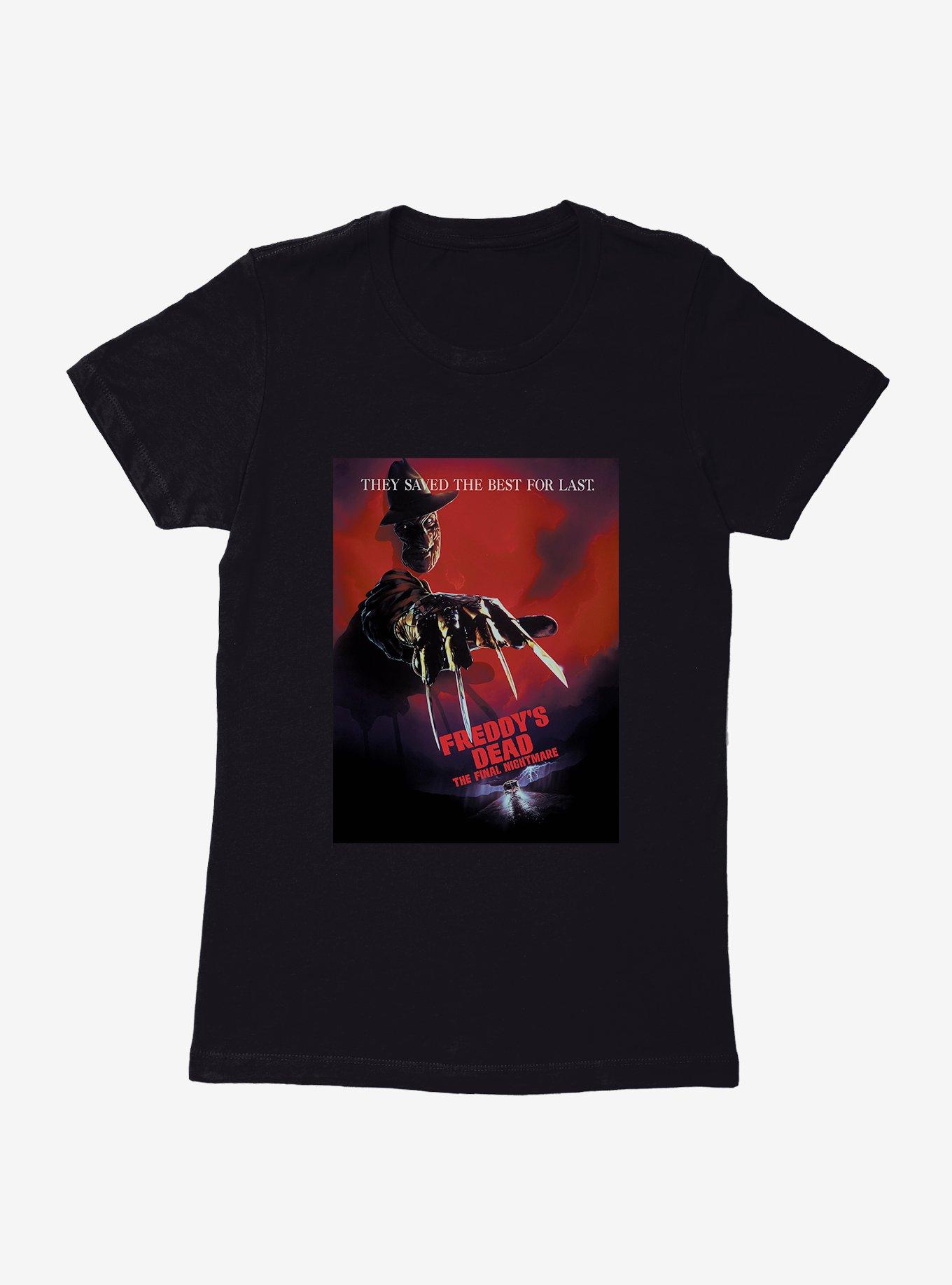 A Nightmare On Elm Street Freddy's Dead Womens T-Shirt, BLACK, hi-res