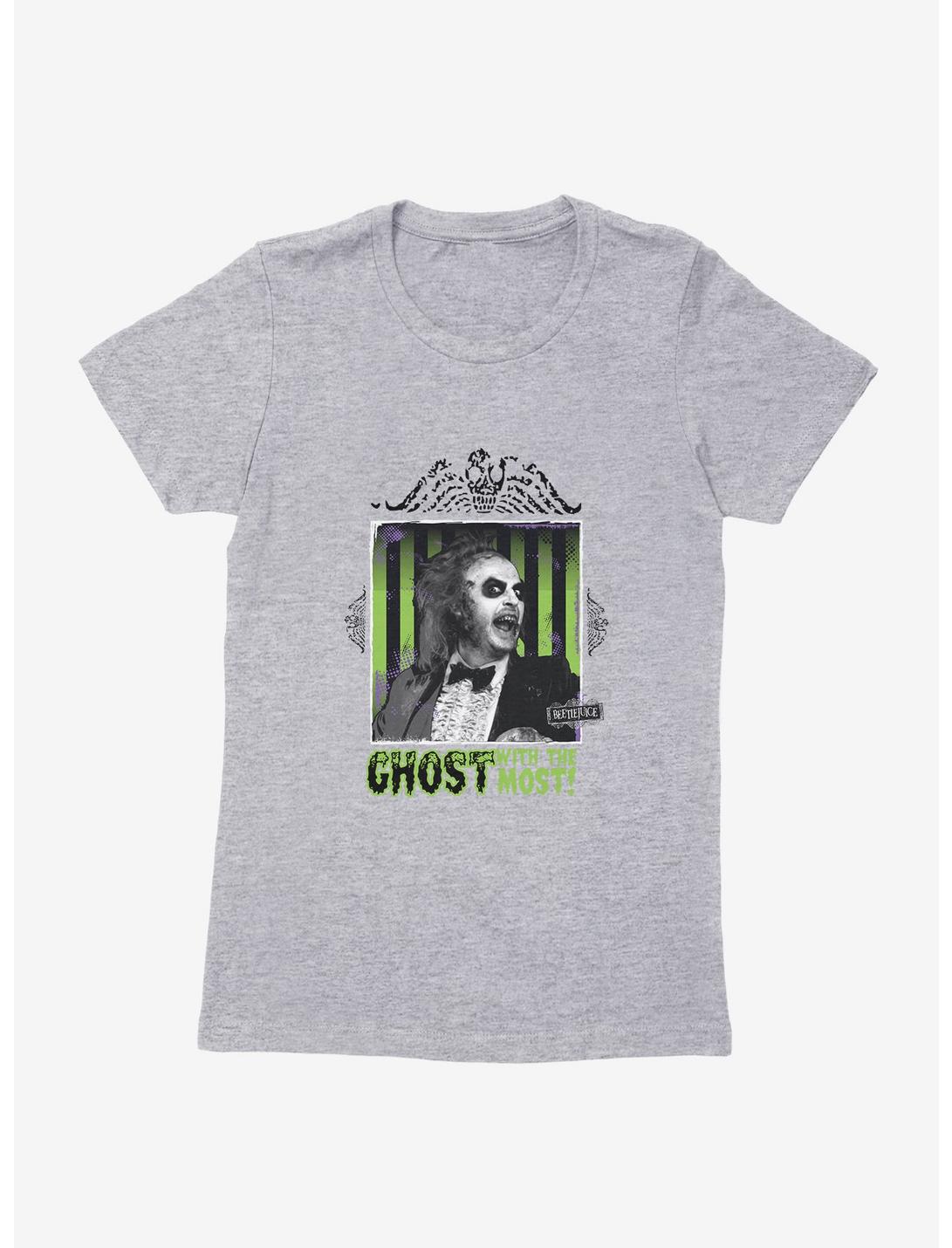 Beetlejuice Ghost Square Womens T-Shirt, HEATHER, hi-res