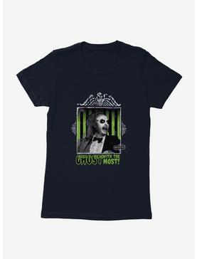 Beetlejuice Ghost Square Womens T-Shirt, MIDNIGHT NAVY, hi-res