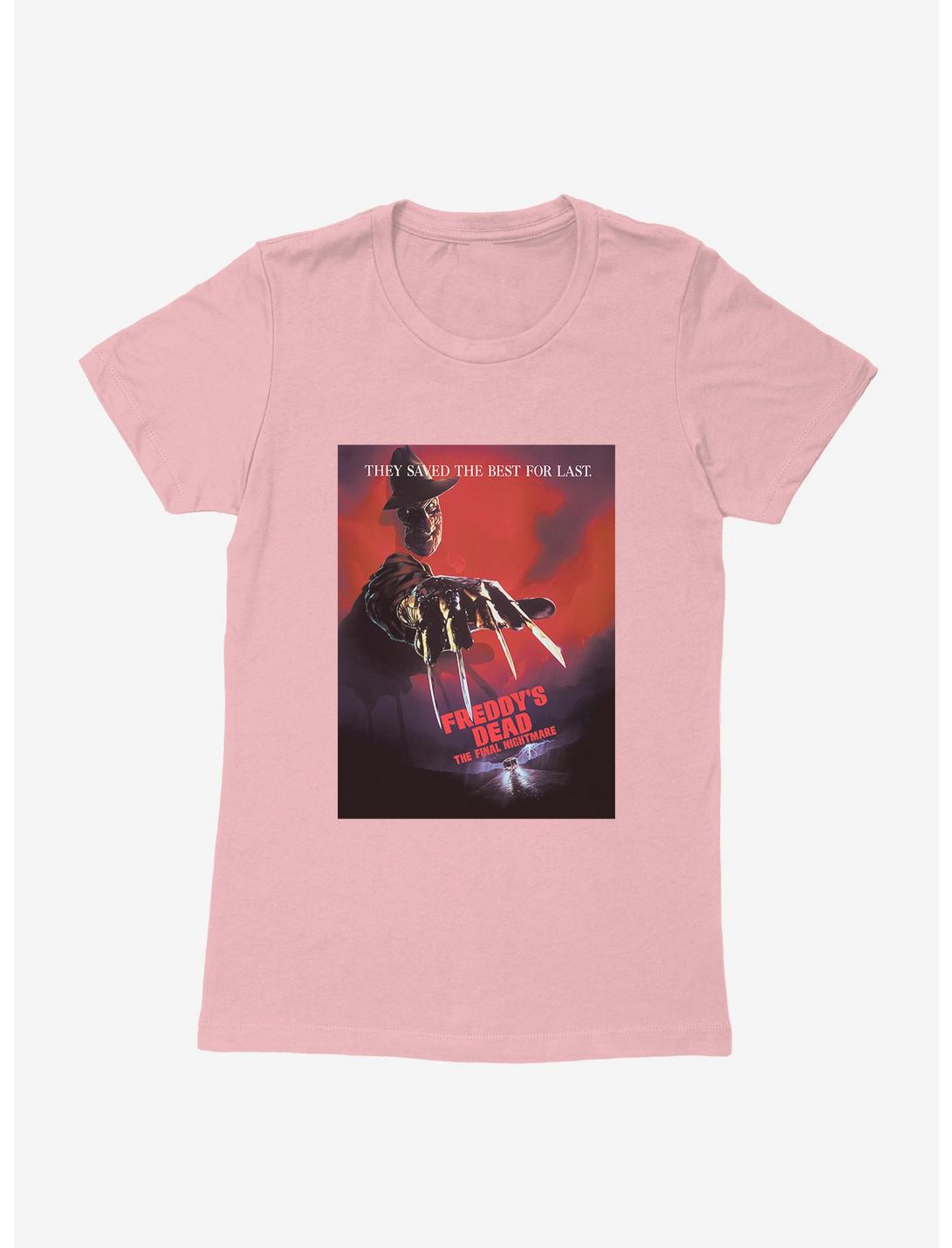 A Nightmare On Elm Street Freddy's Dead Womens T-Shirt, LIGHT PINK, hi-res