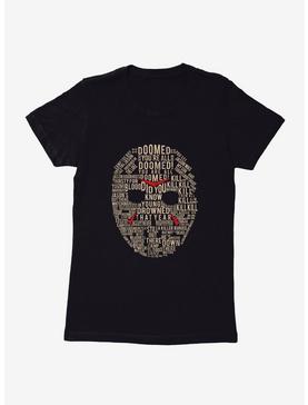 Friday The 13th Mask Word Collage Womens T-Shirt, , hi-res