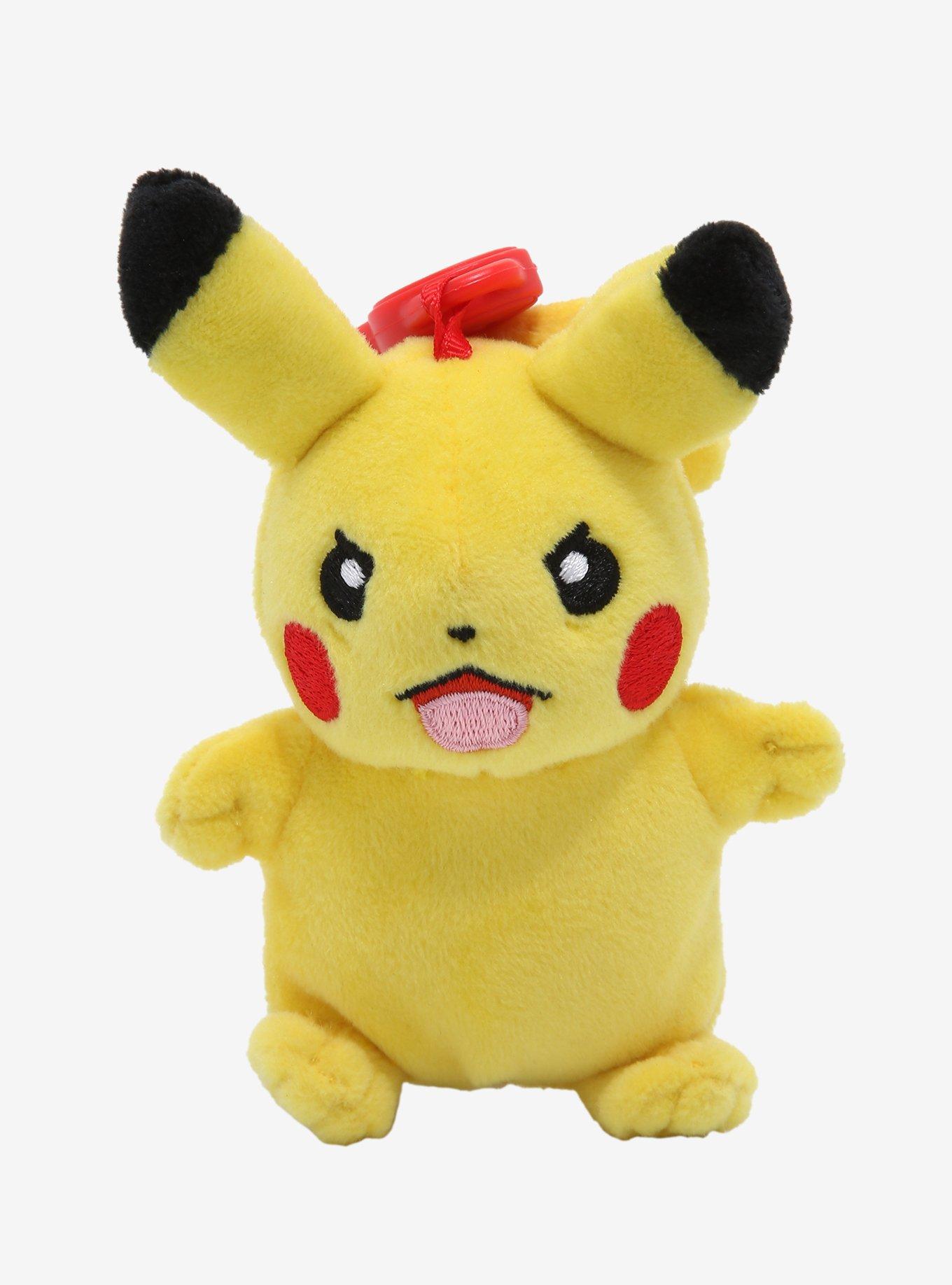 Pokemon Angry Pikachu Plush Key Chain, , hi-res