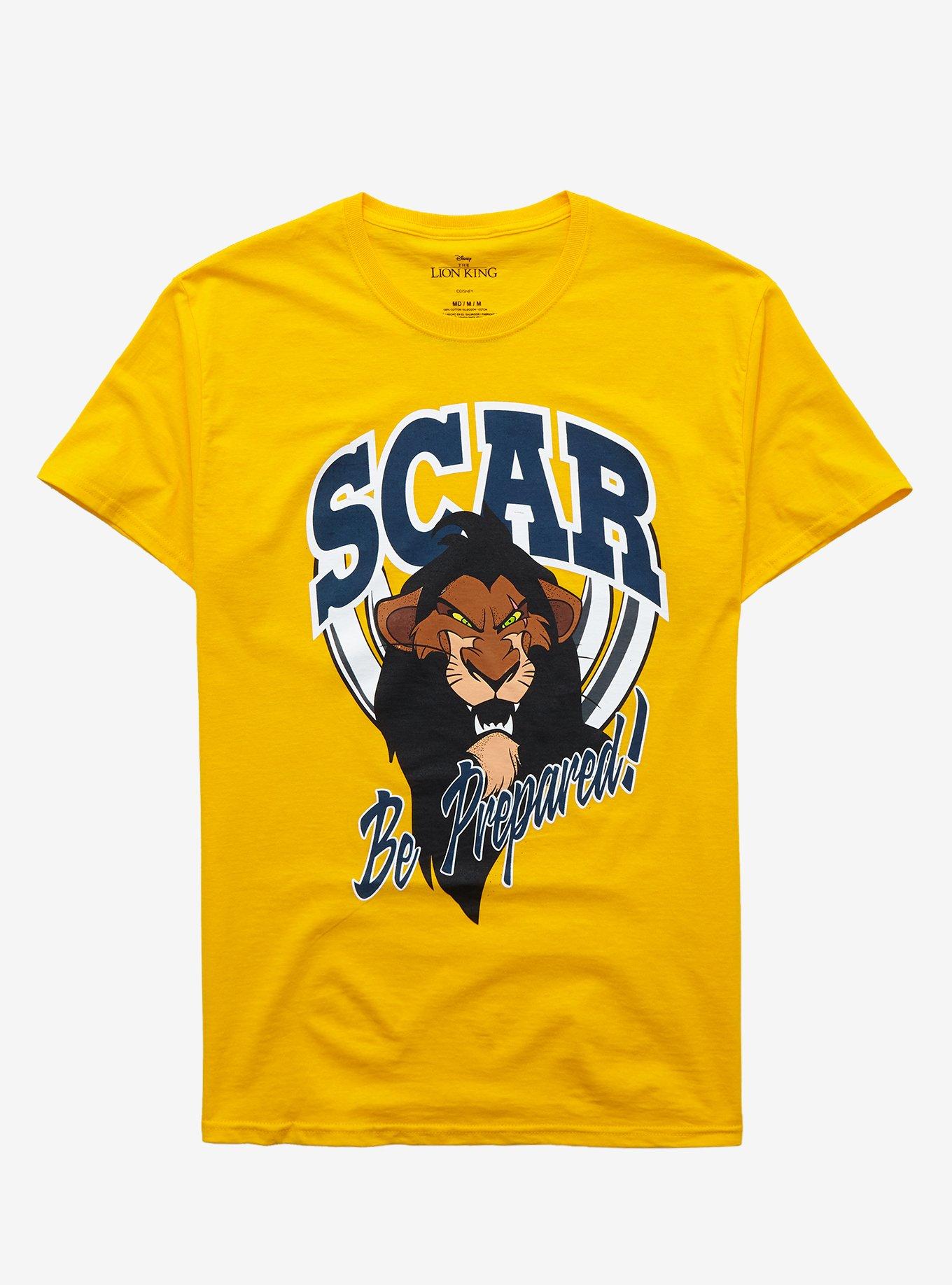 Disney The Lion King Scar Be Prepared T-Shirt, GOLDEN YELLOW, hi-res