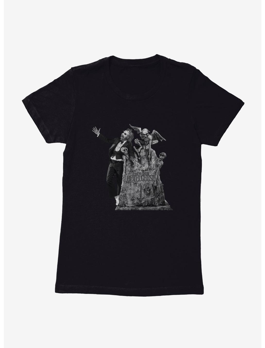 Beetlejuice Tombstone Womens T-Shirt, BLACK, hi-res