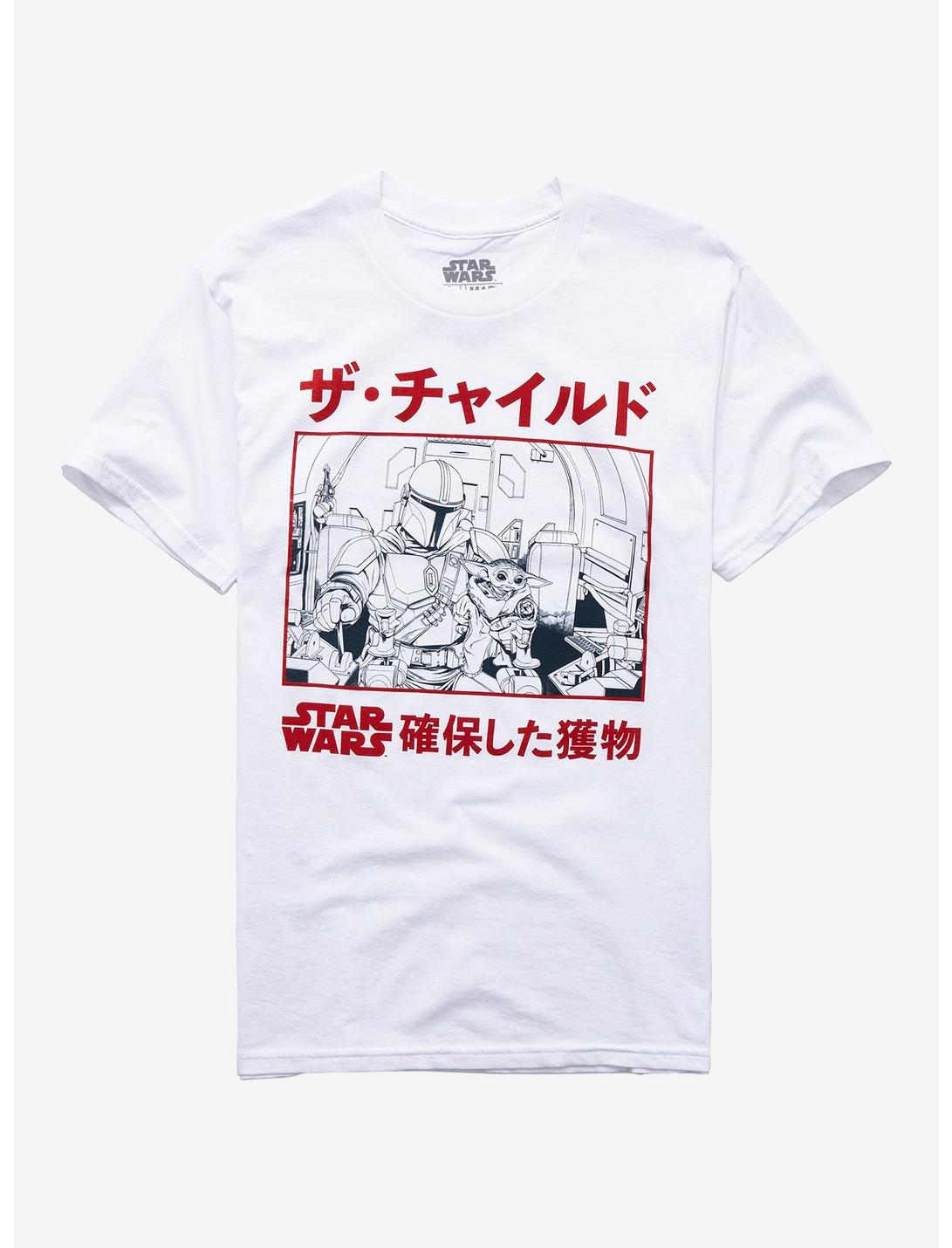 Star Wars The Mandalorian Manga T-Shirt, WHITE, hi-res