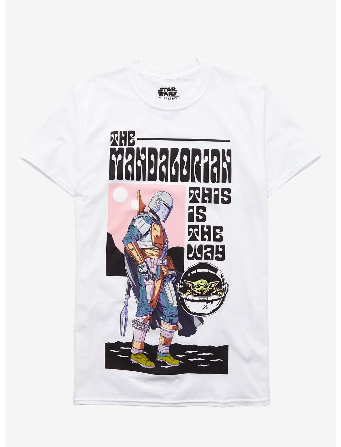 Star Wars The Mandalorian This Is The Way Retro T-Shirt, WHITE, hi-res