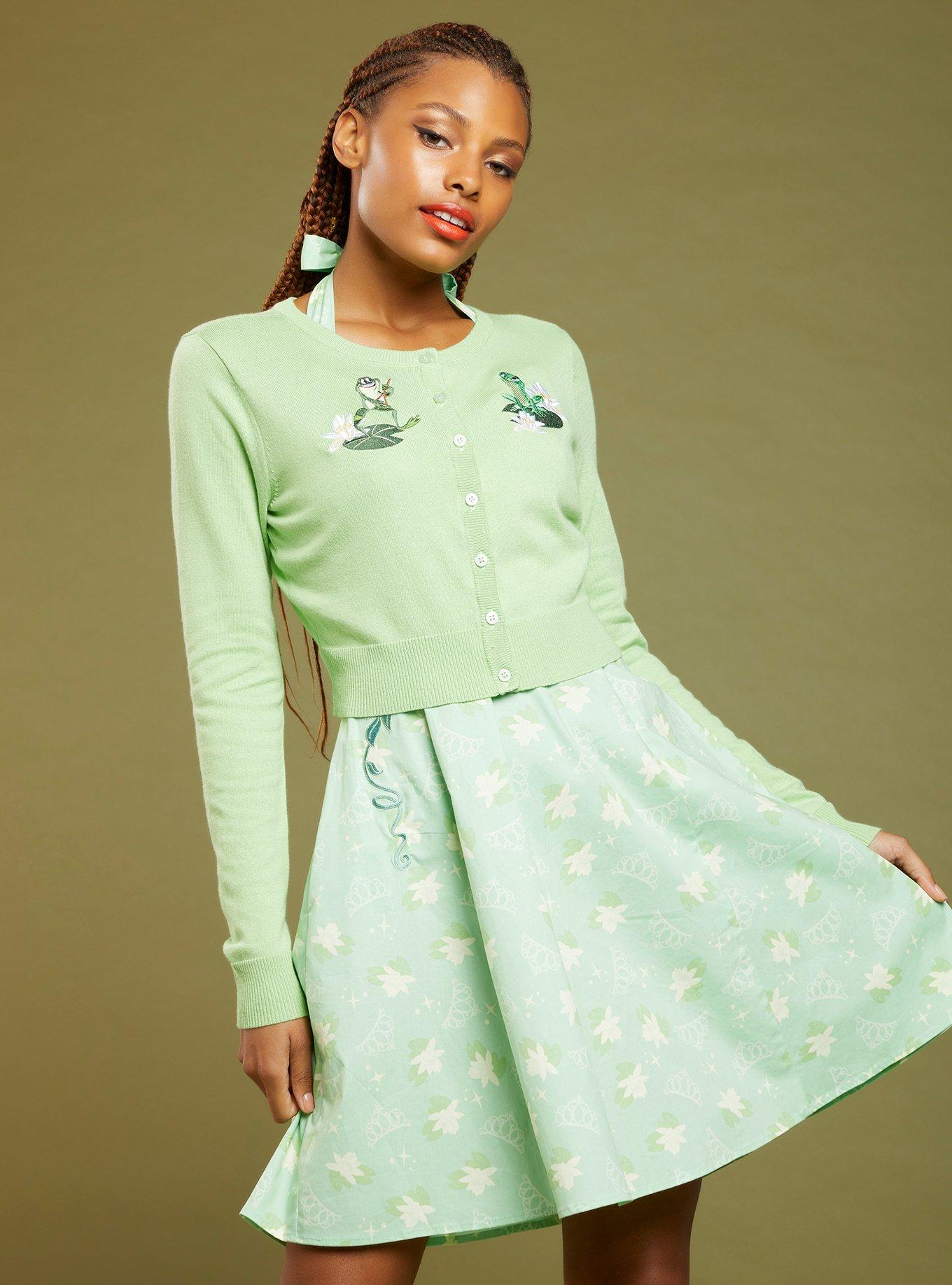 Her Universe Disney The Princess And The Frog Tiana & Naveen Crop Cardigan, MULTI, hi-res