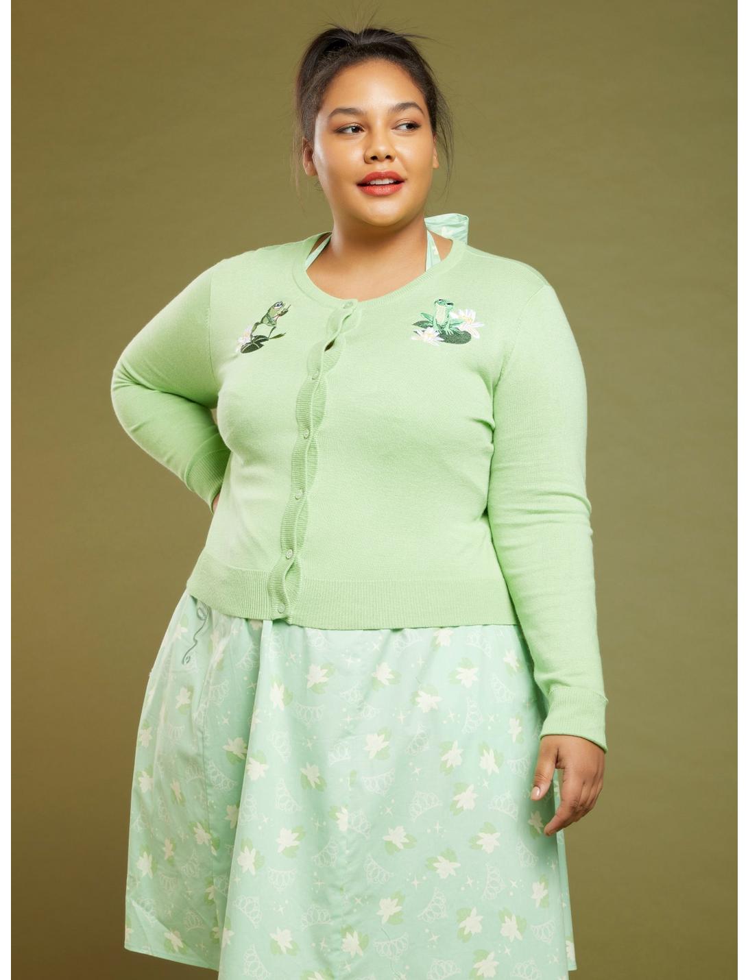 Her Universe Disney The Princess And The Frog Tiana & Naveen Crop Cardigan Plus Size, MULTI, hi-res