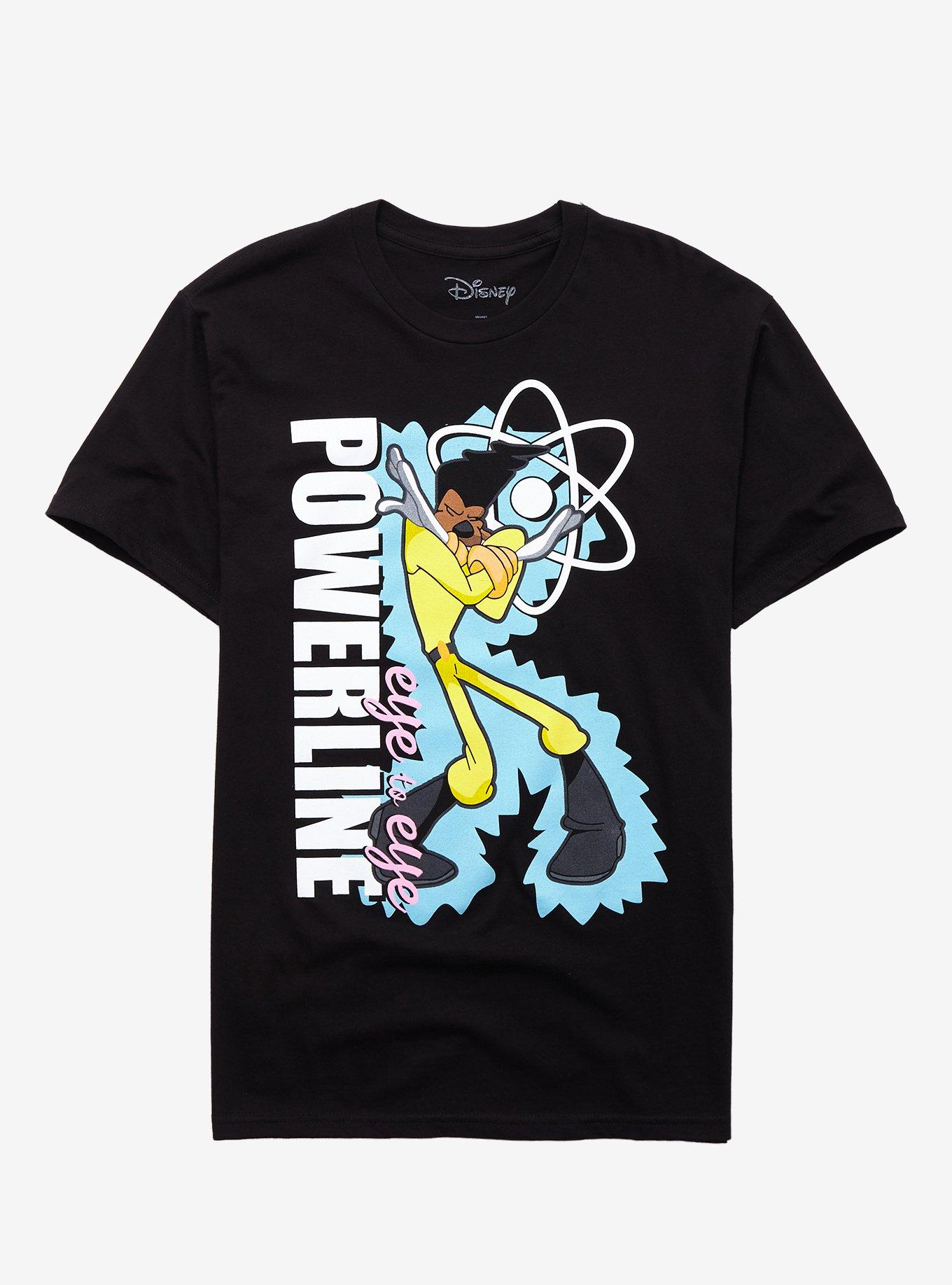 Disney A Goofy Movie Powerline Eye To Eye T-Shirt, BLACK, hi-res