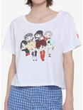 TinyTAN Girls Crop T-Shirt Inspired By BTS Hot Topic Exclusive, WHITE, hi-res