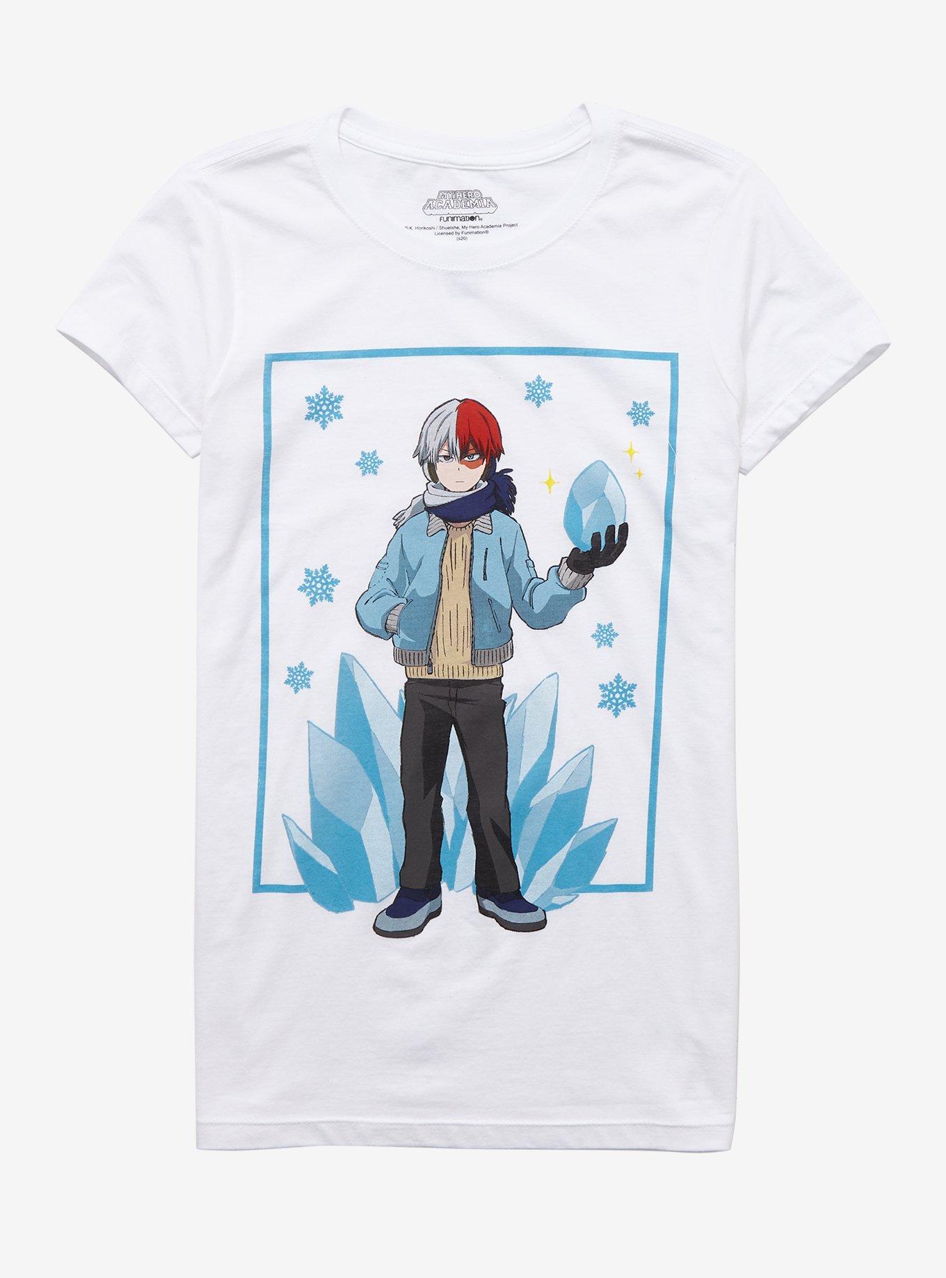 My Hero Academia Todoroki Snowflakes Girls T-Shirt, MULTI, hi-res