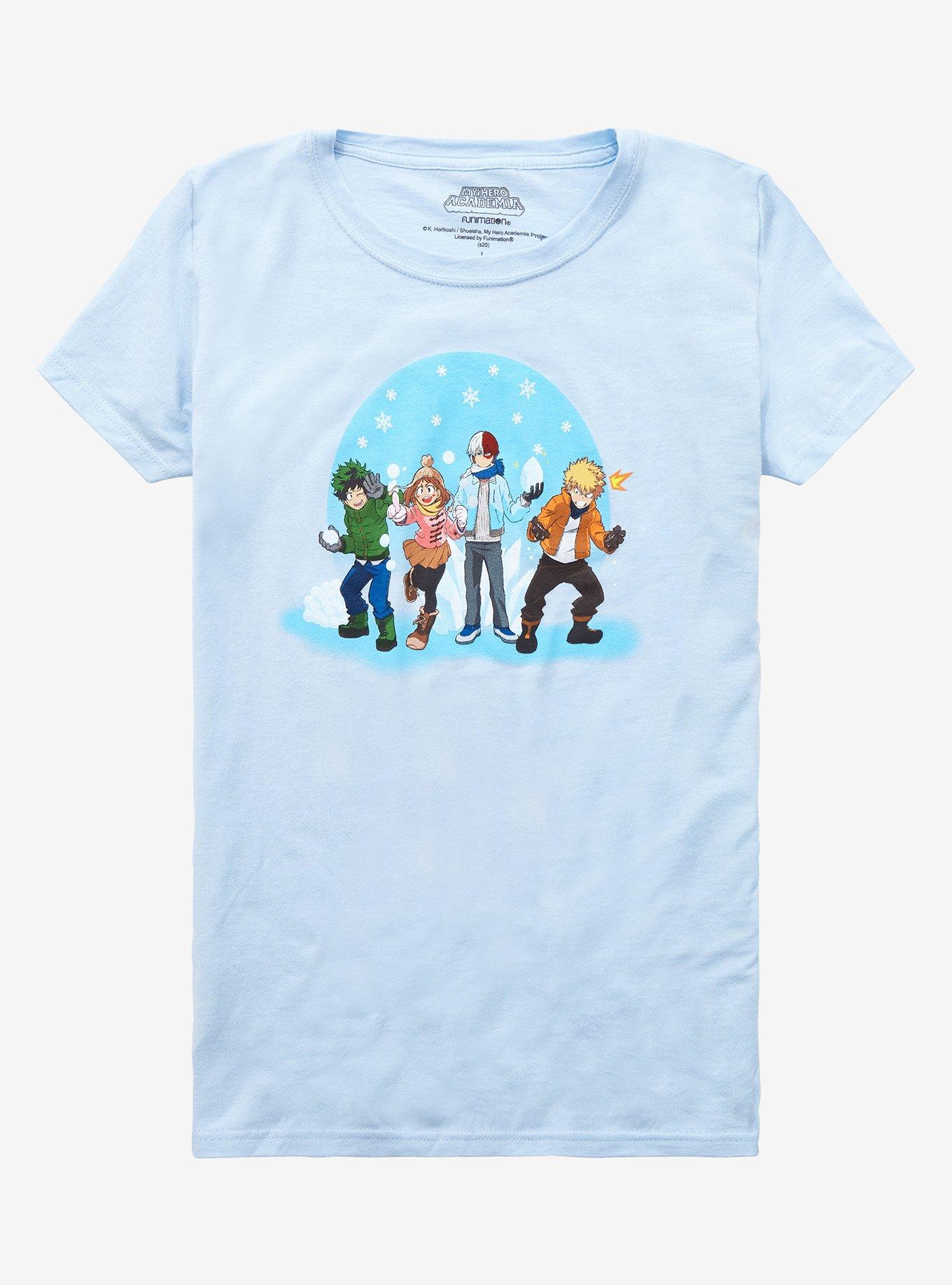 My Hero Academia Snow Day Girls T-Shirt, MULTI, hi-res