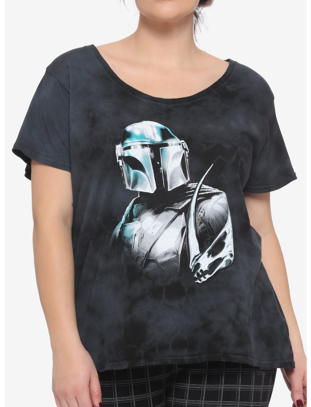 Star Wars The Mandalorian Tie-Dye Boyfriend Fit Girls T-Shirt Plus Size, MULTI, hi-res