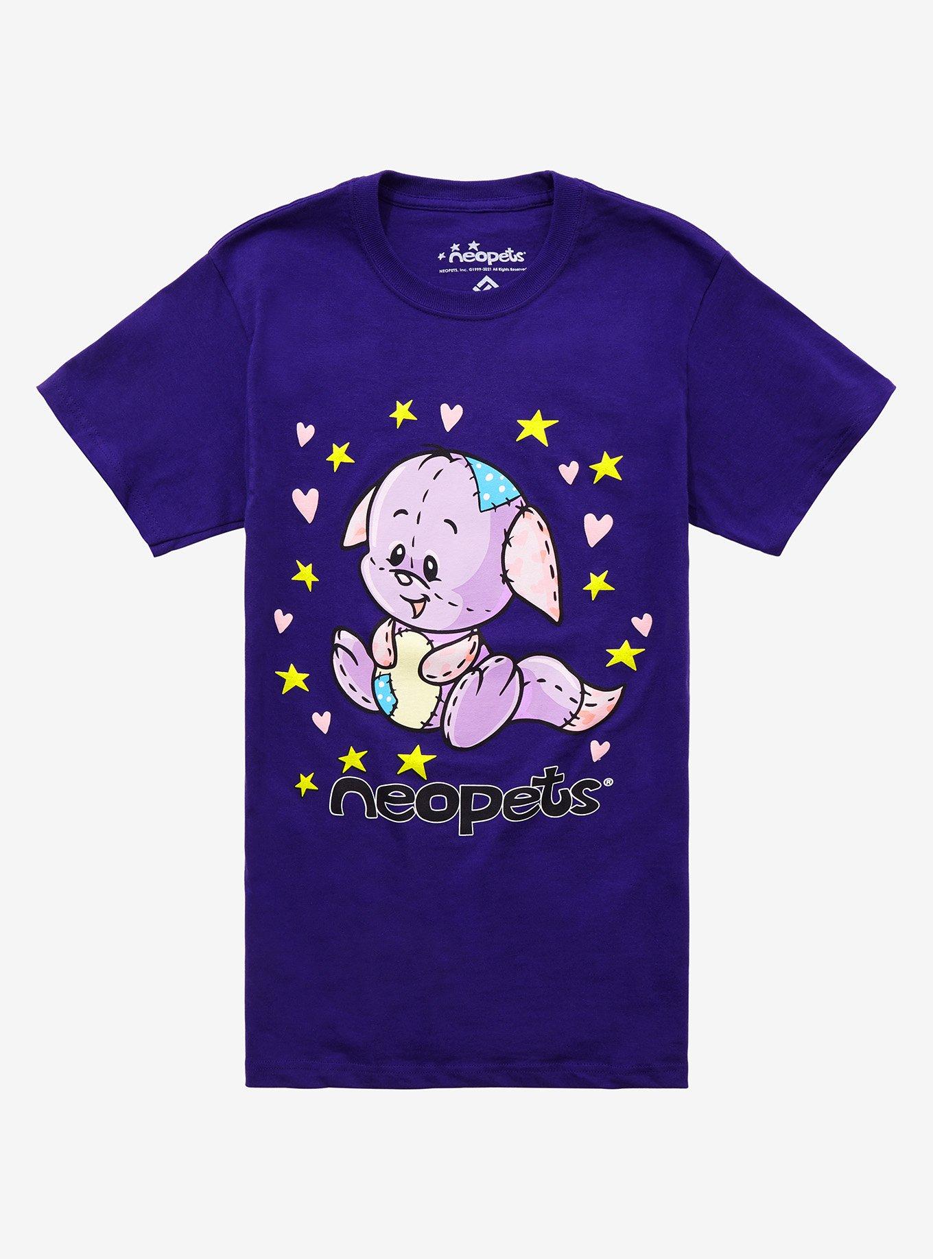 Neopets Plushie Kacheek Boyfriend Fit Girls T-Shirt, MULTI, hi-res