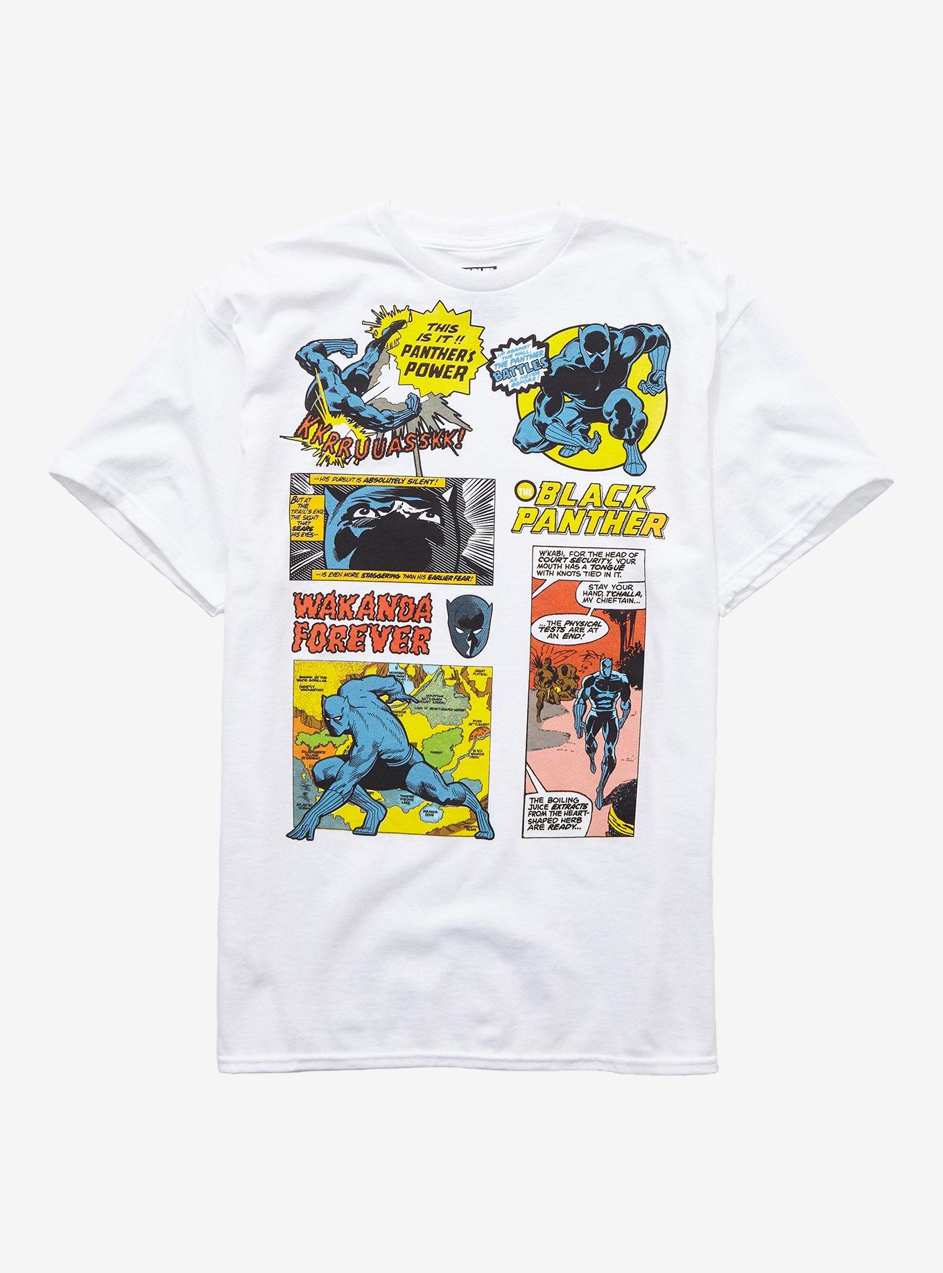 Marvel Black Panther Comic Book Girls T-Shirt, MULTI, hi-res
