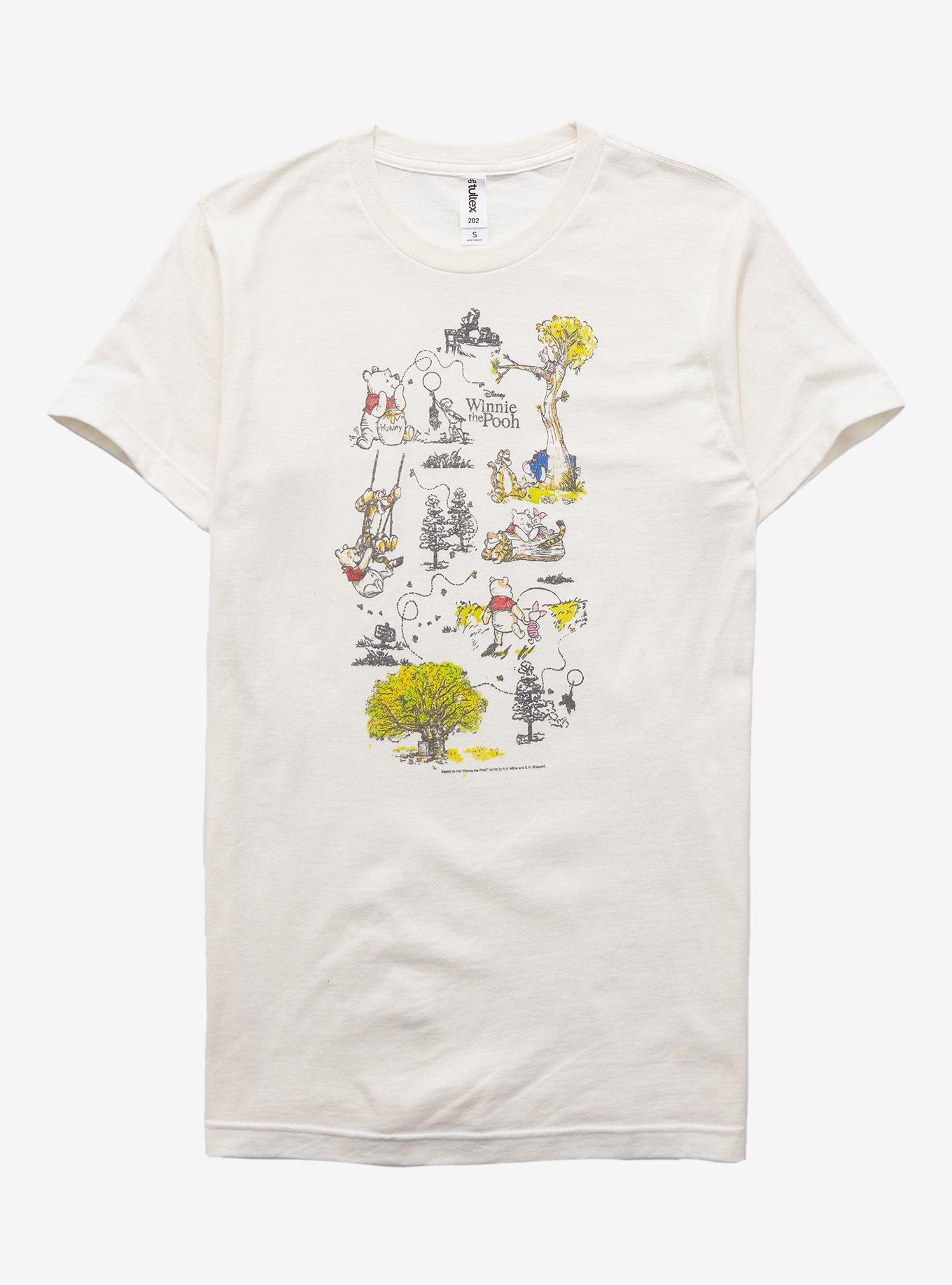 Disney Winnie The Pooh Hundred Acre Wood Sketch Girls T-Shirt, MULTI, hi-res