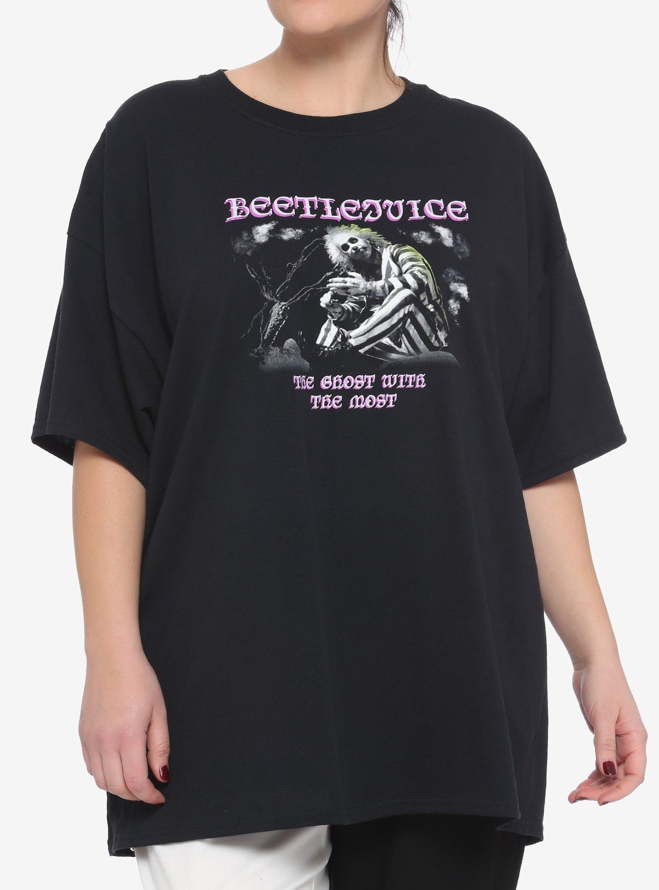 Beetlejuice Ghost With Most Oversized Girls T-Shirt Plus Size, MULTI, hi-res