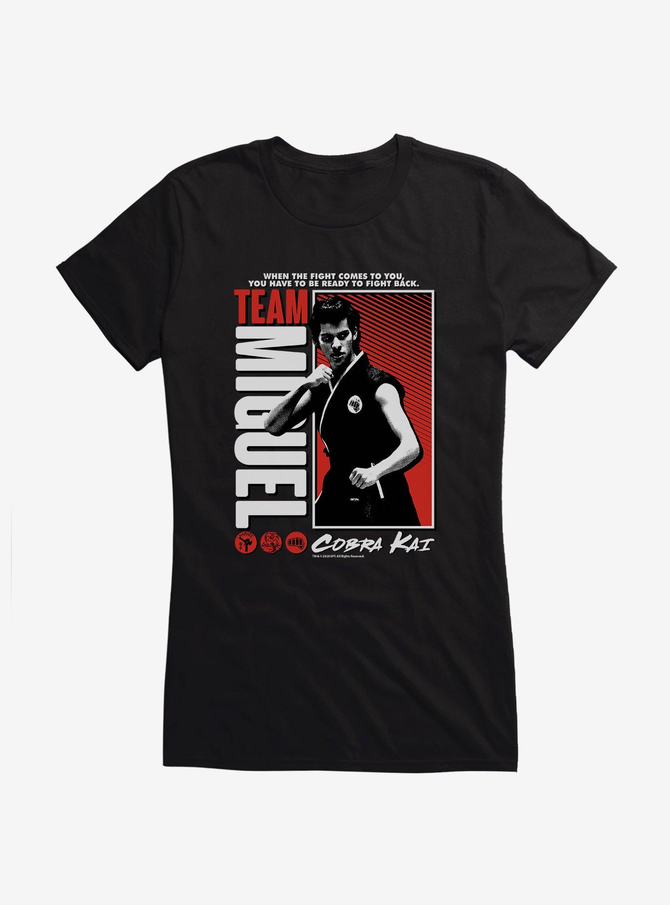 Cobra Kai Team Miguel Girls T-Shirt, BLACK, hi-res