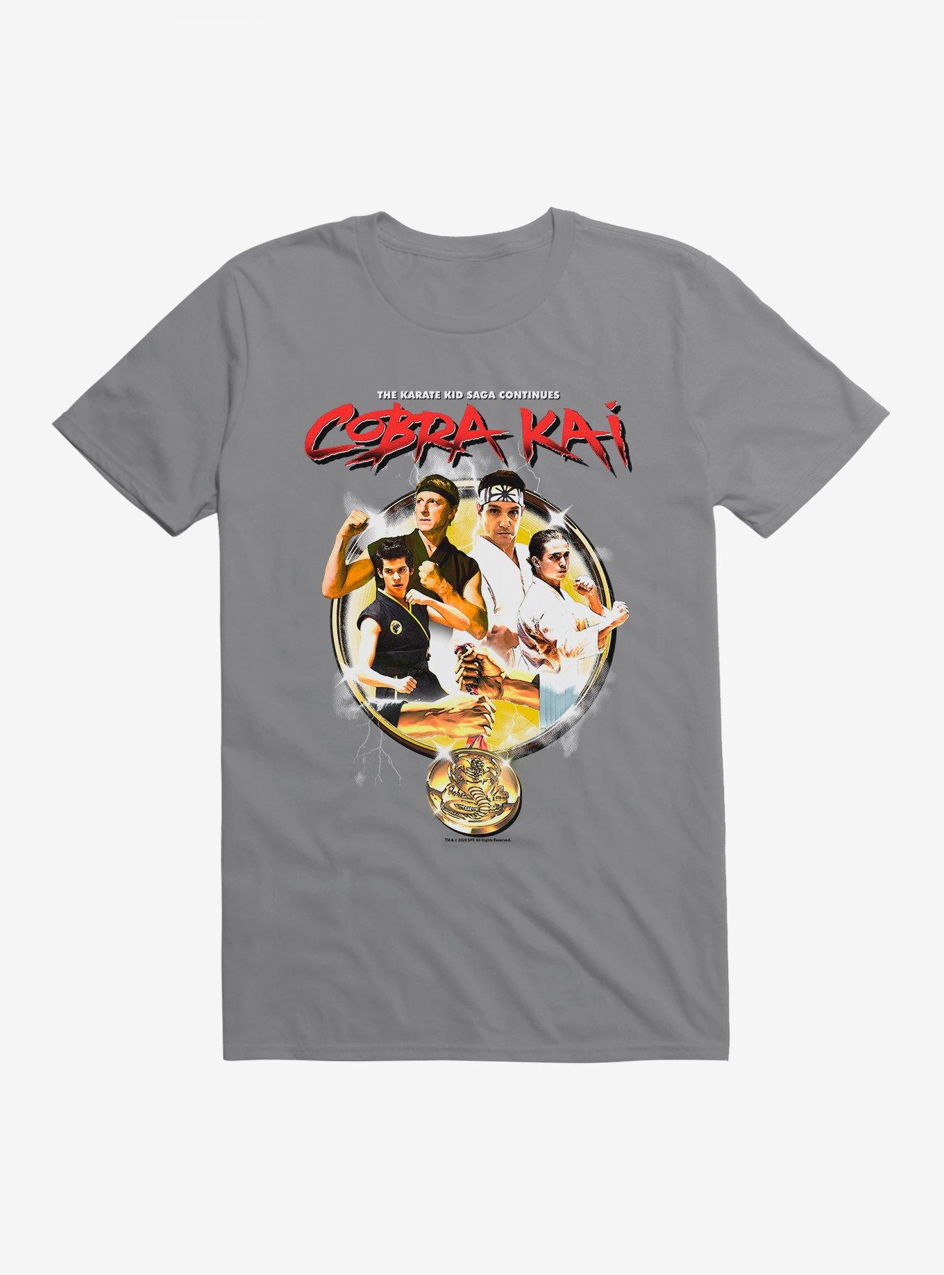 Cobra Kai The Saga Continues T-Shirt, STORM GREY, hi-res