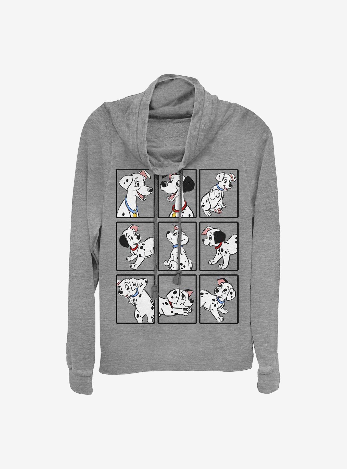 Disney 101 Dalmatians Dalmatian Box Up Cowlneck Long-Sleeve Girls Top, , hi-res