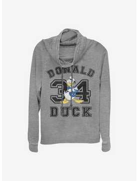 Disney Donald Duck Collegiate Cowlneck Long-Sleeve Girls Top, , hi-res